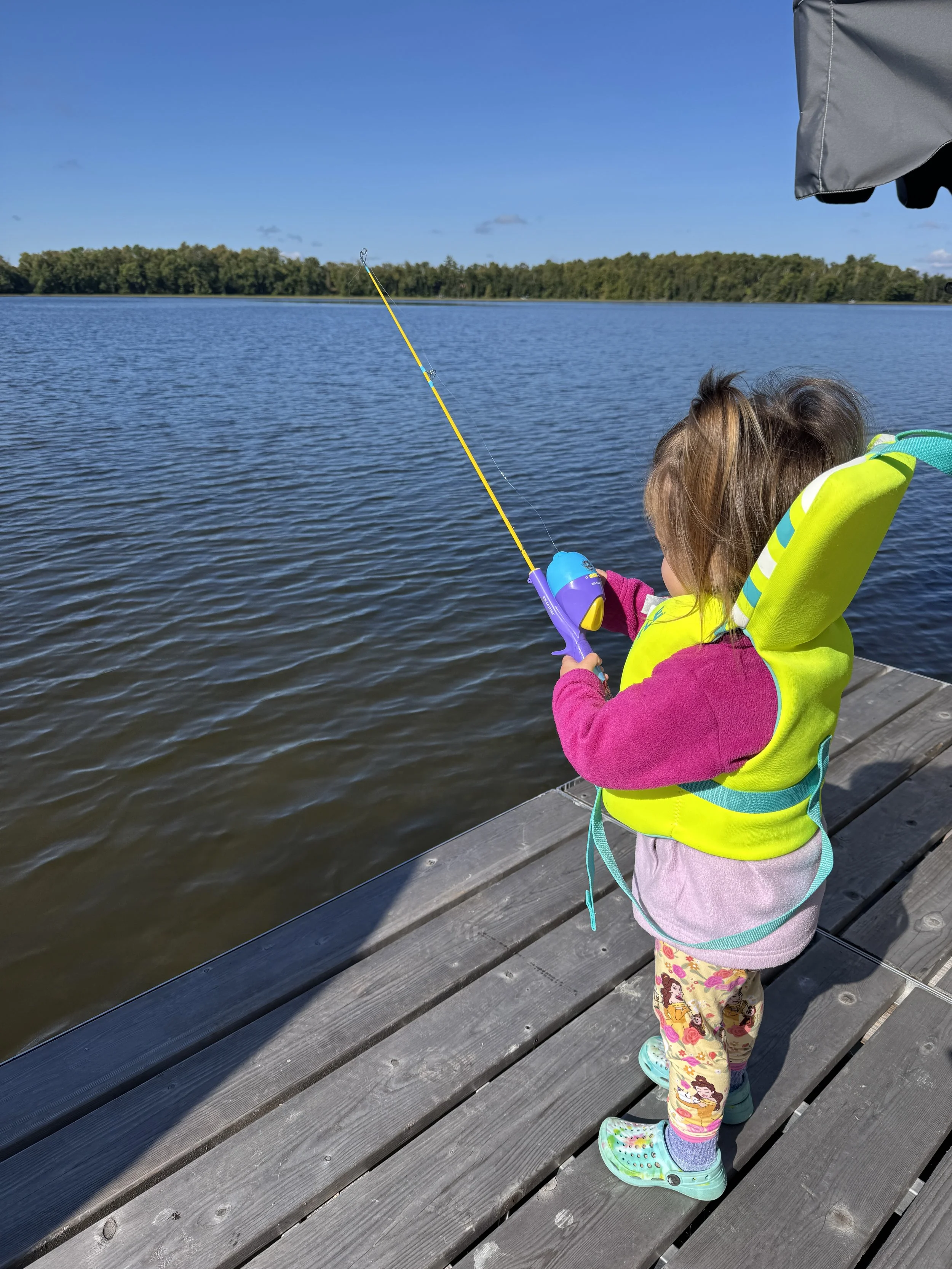 Hadley Trying Fishing