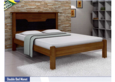 DOUBLE BED MONET MAHOGANY - T1054