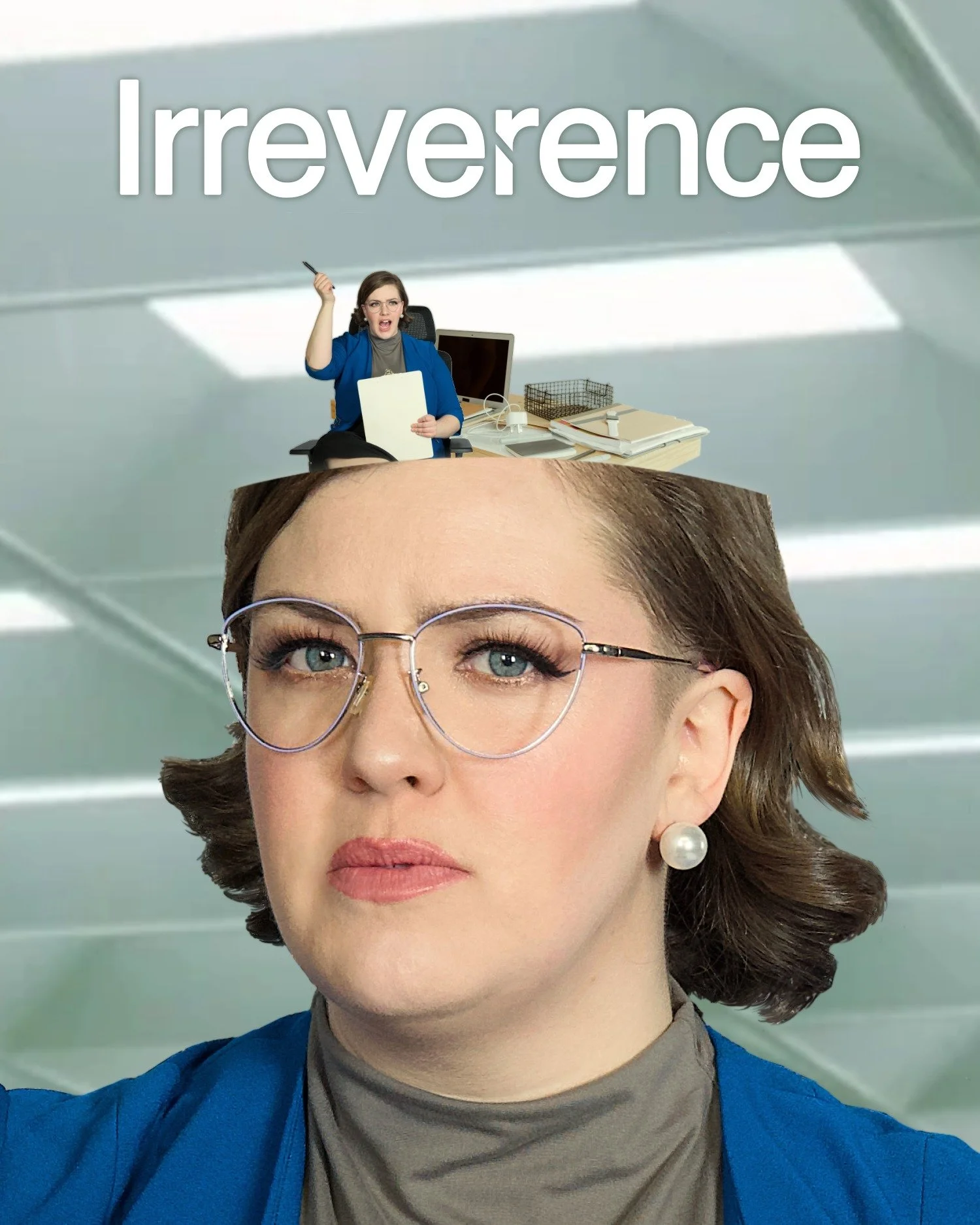 A handshake is available upon request; laughter is non-negotiable. Get your manual-mandated dose of chuckles at Irreverence! 

Follow the innies of Sorry Not Sorry Improv as they spend a day at the office. Inspired by Severance, we've split four impr