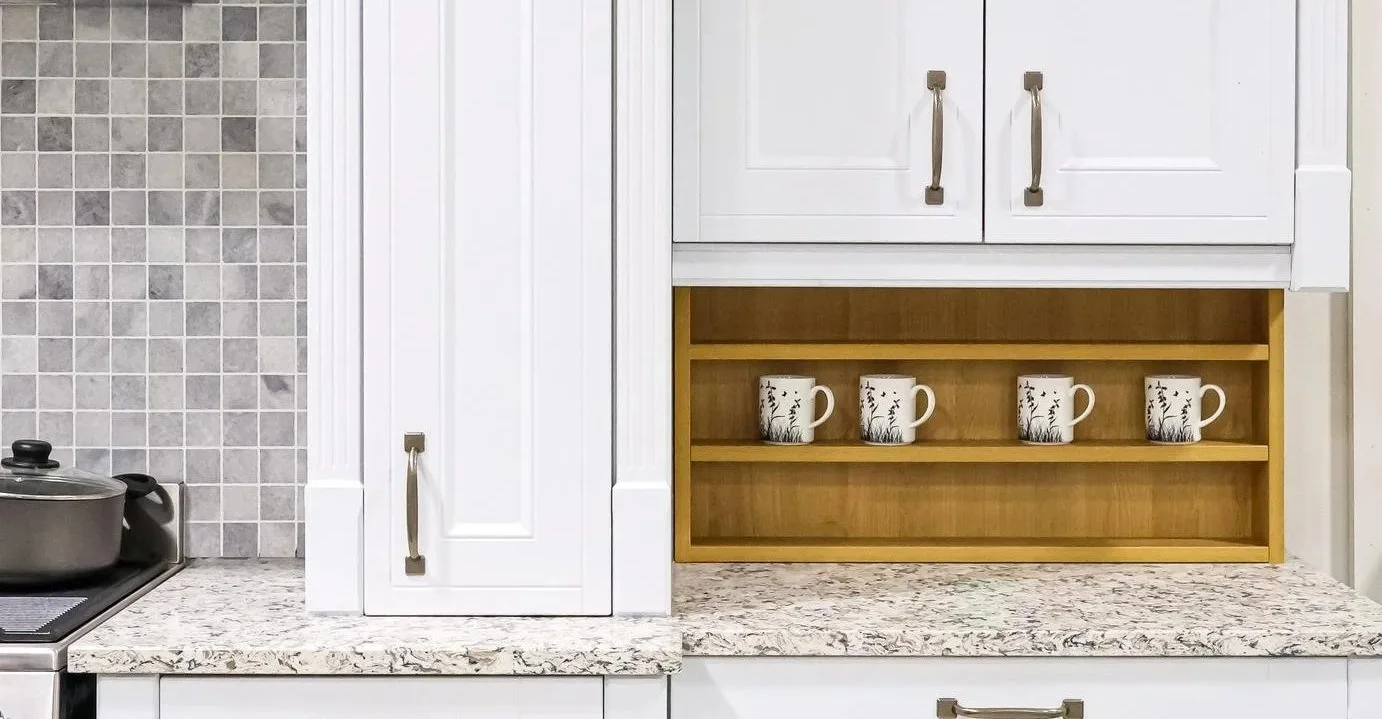 White Shaker Kitchen Cabinets in San Antonio, Texas provided by Black Creek Renovation,