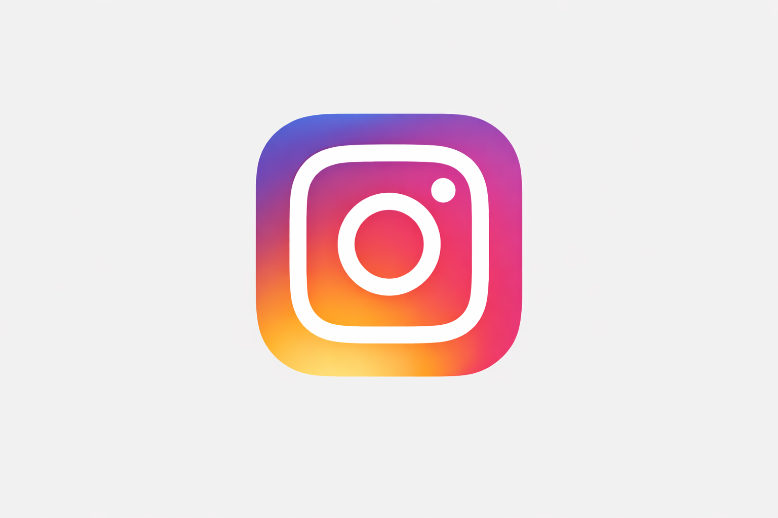 Instagram app logo with a colorful gradient background and white camera icon in the center.
