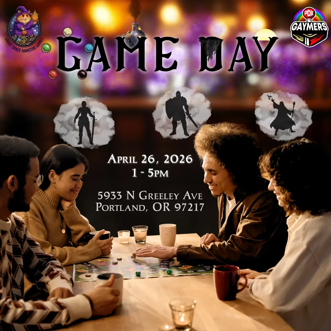 Board Game Day at Giant Space Hamster Games Hosted by PDX Gaymers!