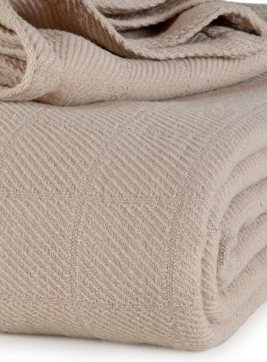 AllSoft Cotton Blanket in Natural color