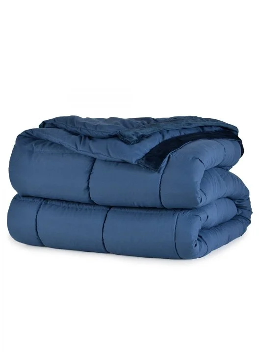 Down Alternative Blanket in Marine color