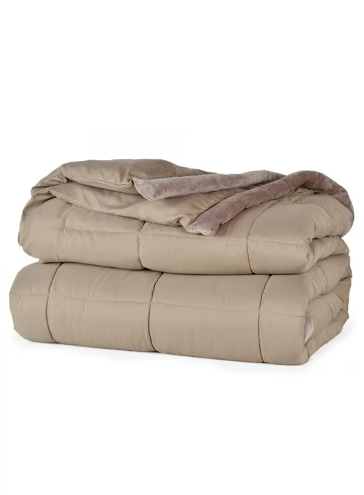 Down Alternative Blanket in Mocha color