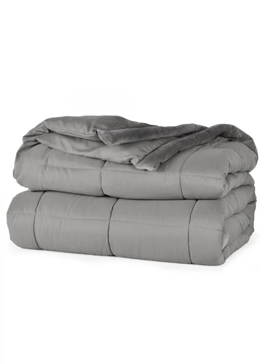 Down Alternative Blanket in Smoke color