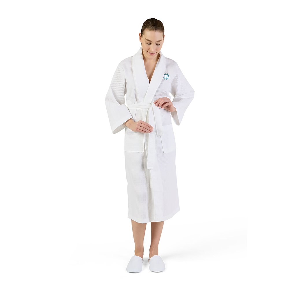 Pique Waffle Bathrobe_Front Model.jpg