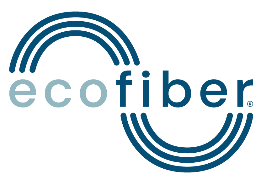 ecofiber logo in blue