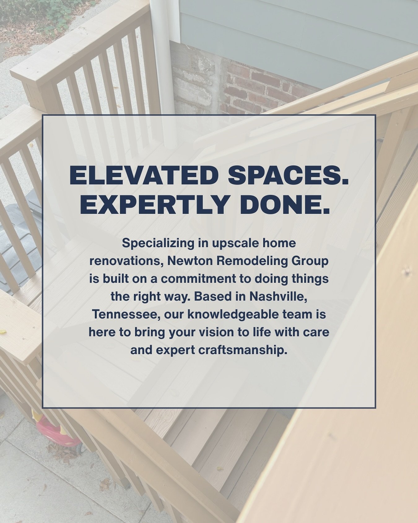 Founded by Neil Newton, a licensed home improvement contractor, Newton Remodeling Group is built on decades of hands-on experience in the home improvement industry and a commitment to doing things the right way the first time.

Looking to remodel you