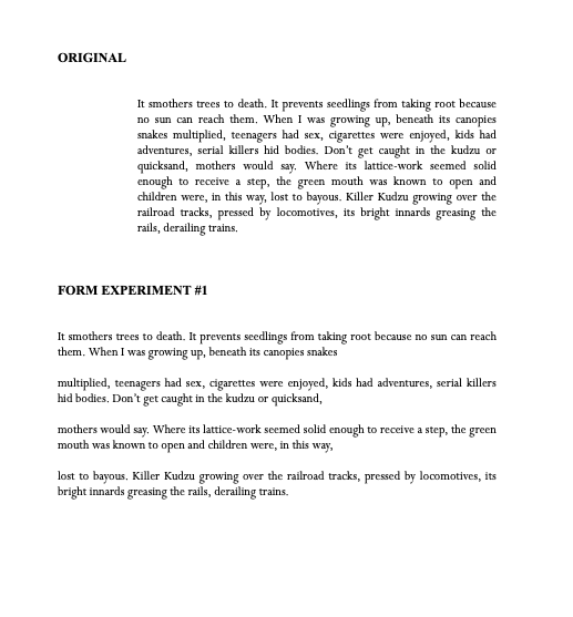 Form, Three Ways