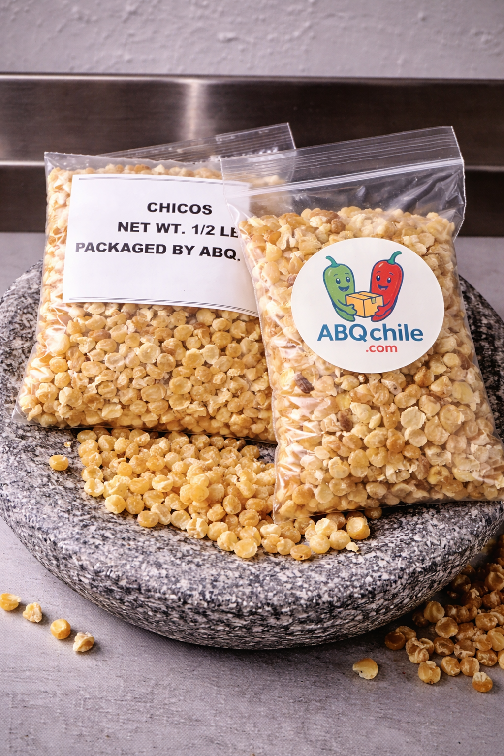 Dried crush corn (Chicos)