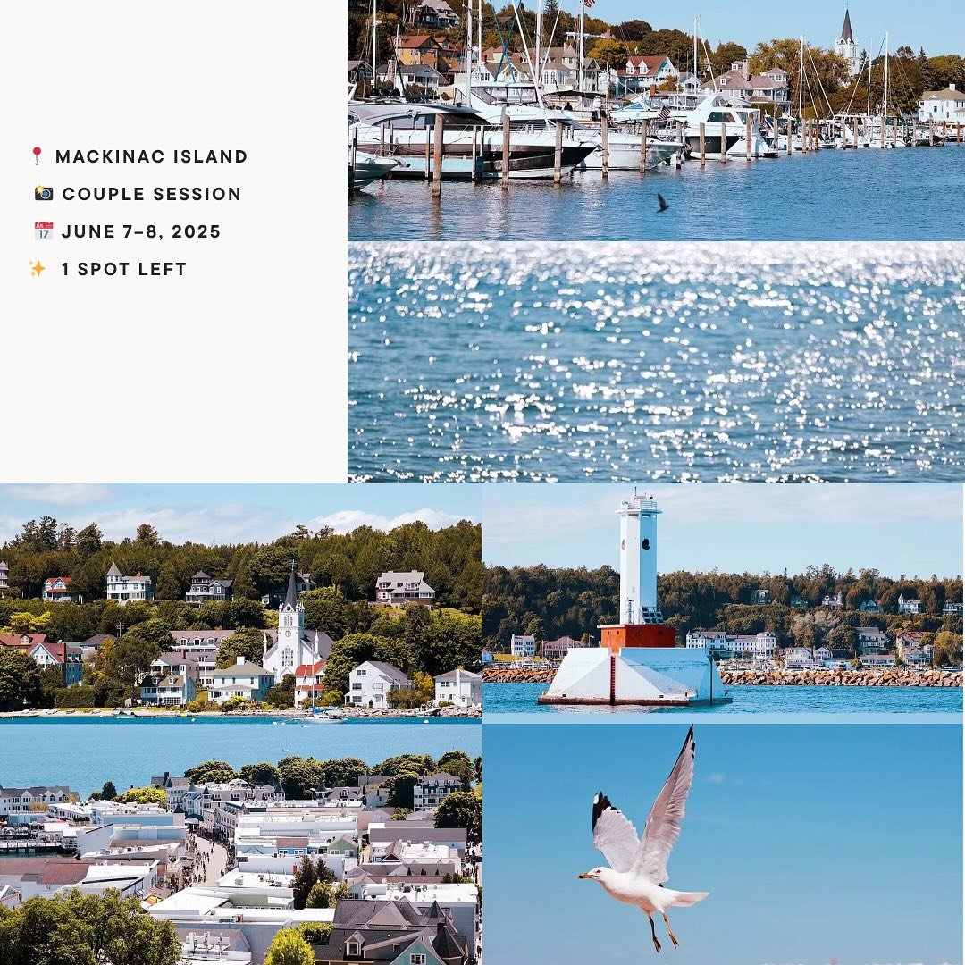 Mackinac island is one of my favorite places to capture intimate, slow, and meaningful love stories. I&rsquo;ll be there June 7&ndash;8, and I have one session spot left for a couple or an elopement.

If you&rsquo;re looking for something quiet and t