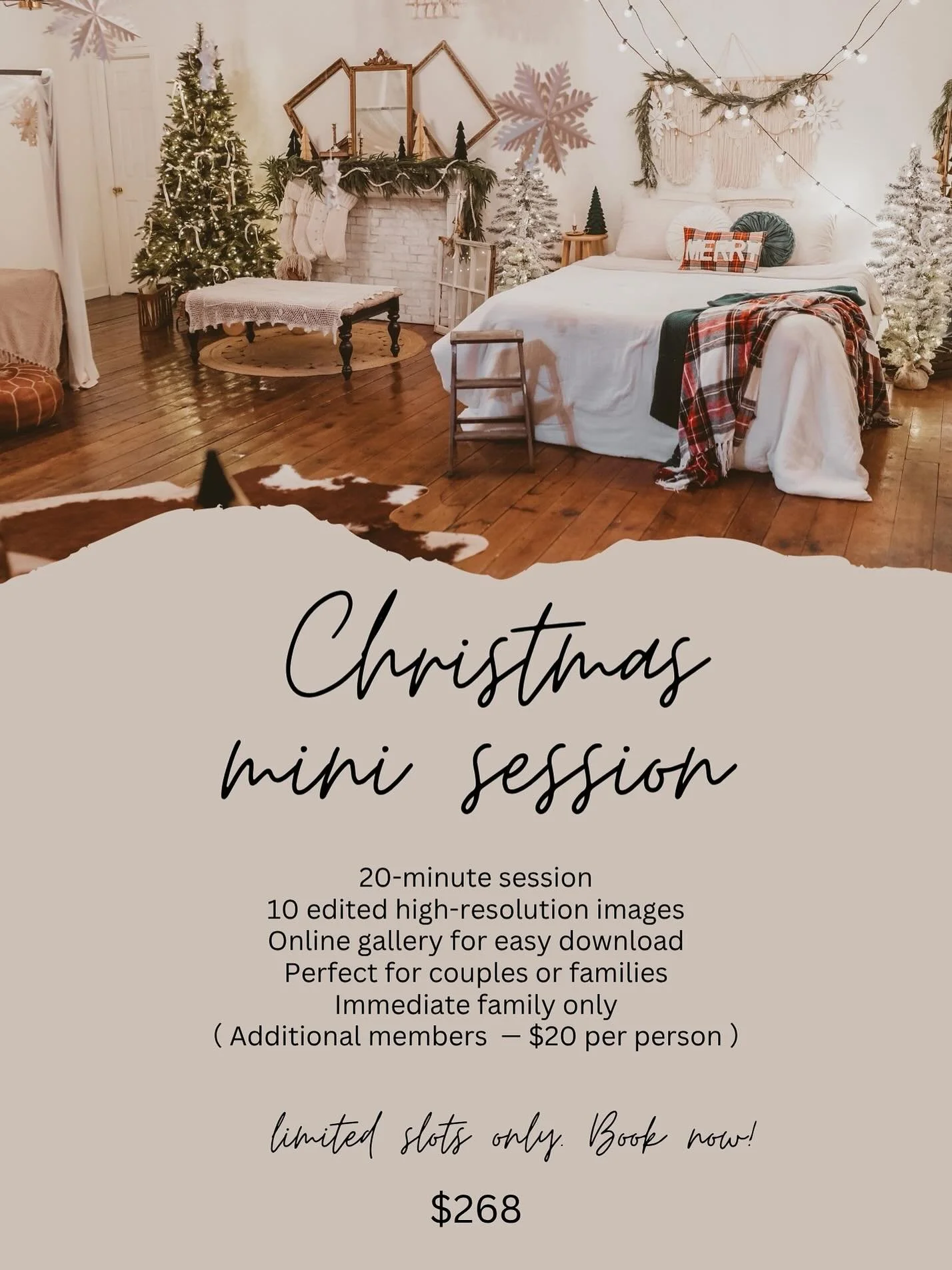 Soft light, cozy hugs, and a little Christmas magic in the air 🎄✨
Christmas Mini Sessions in beautiful studio loft @leegracestudioloft where love feels like home. 💛

📍 Location: 1 W Main St, Milan, MI, United States, Michigan
📅 Dates: Nov.8-9
🎁 
