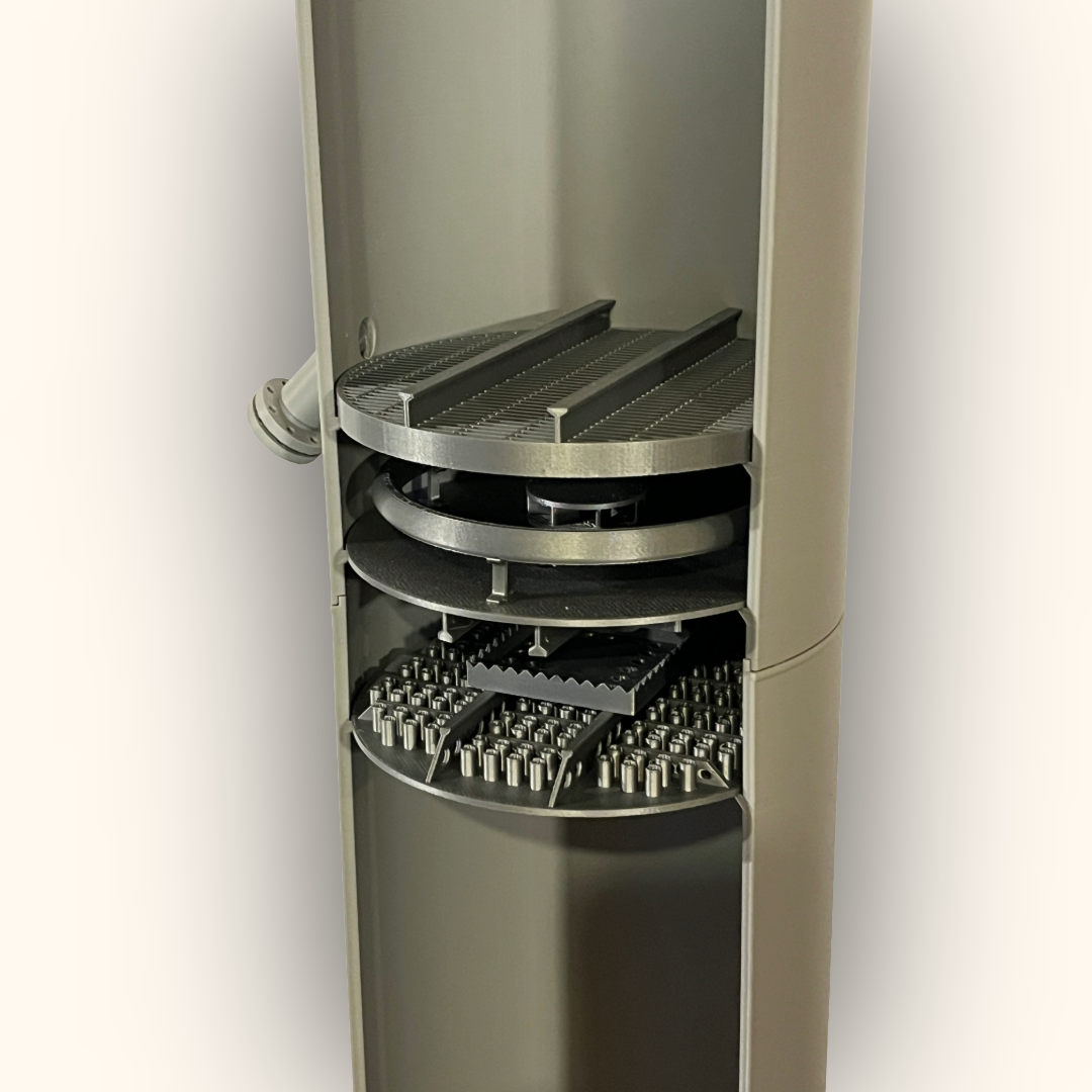 3D printed HDS reactor model quench