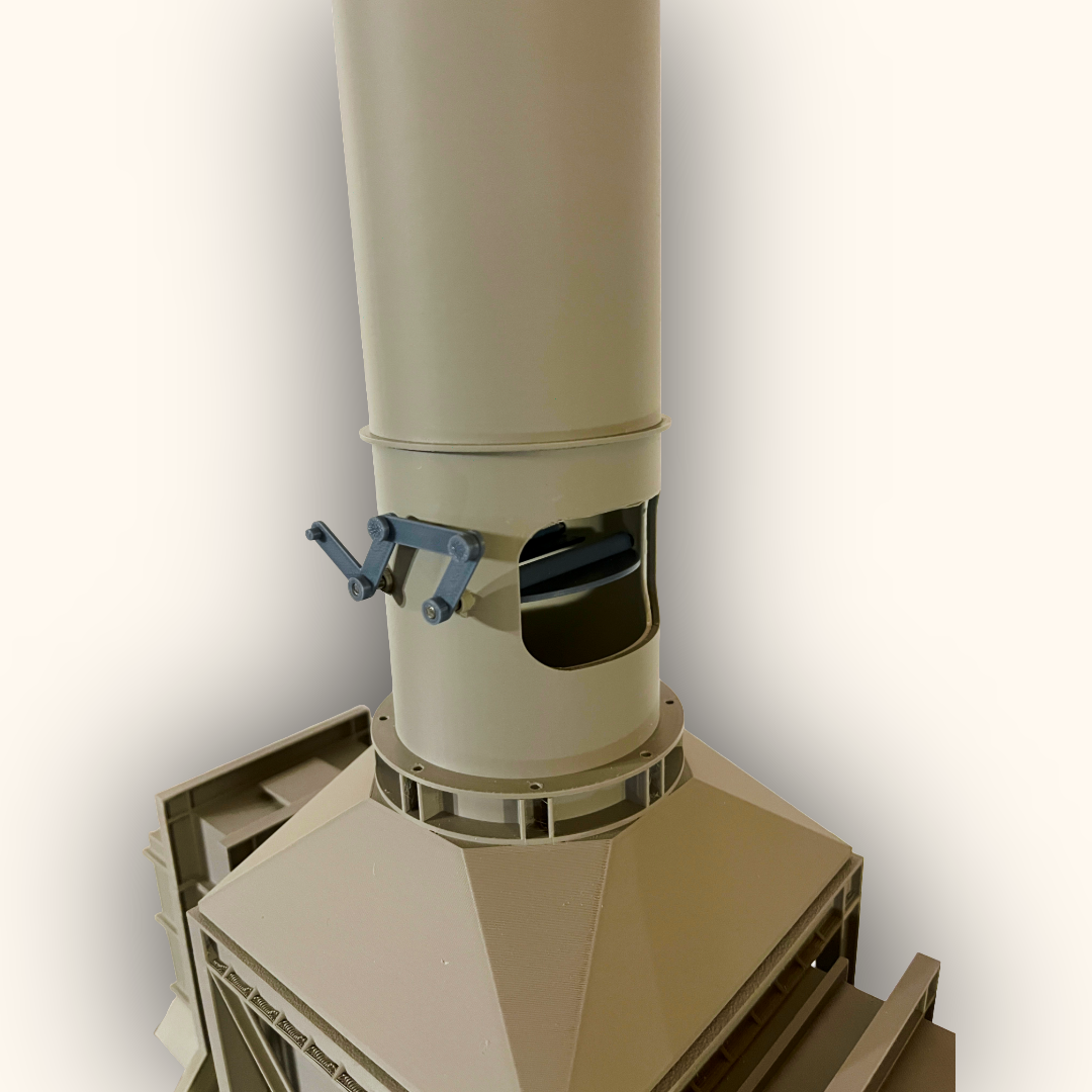 3D printed Horizontal Fired Heater model