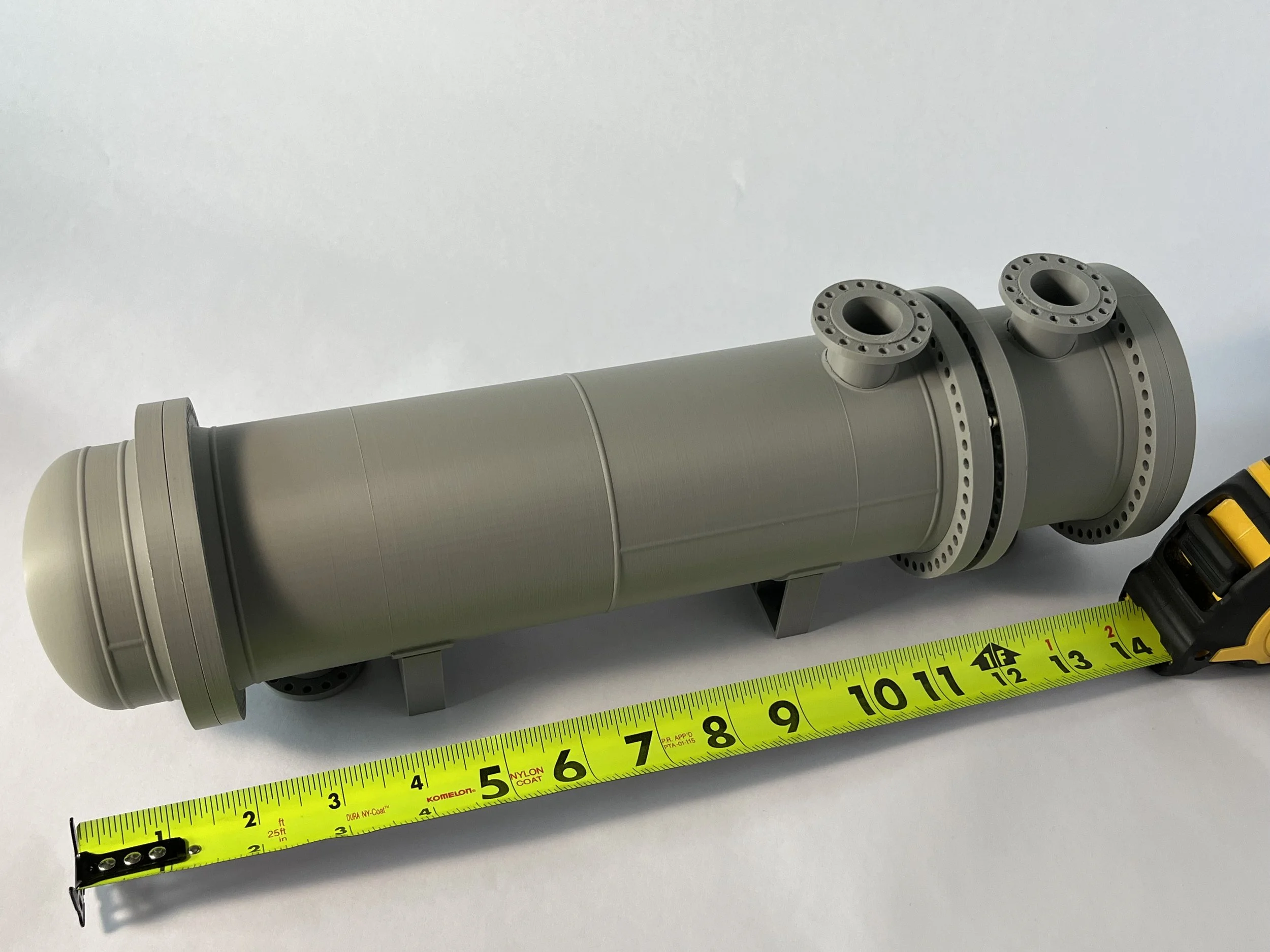 3D printed shell and tube exchanger model TEMA AET