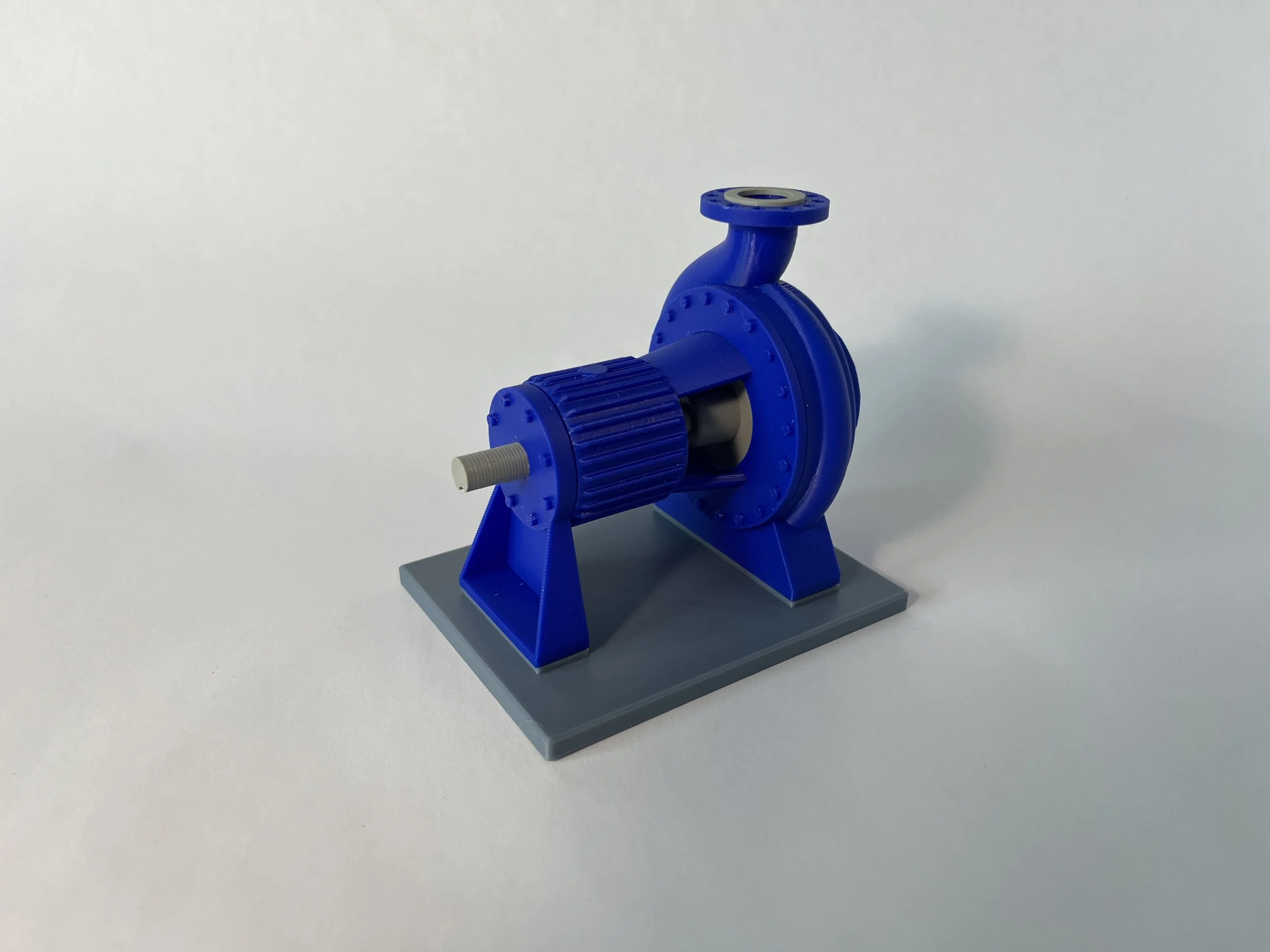 3D printed ANSI overhung centrifugal pump model
