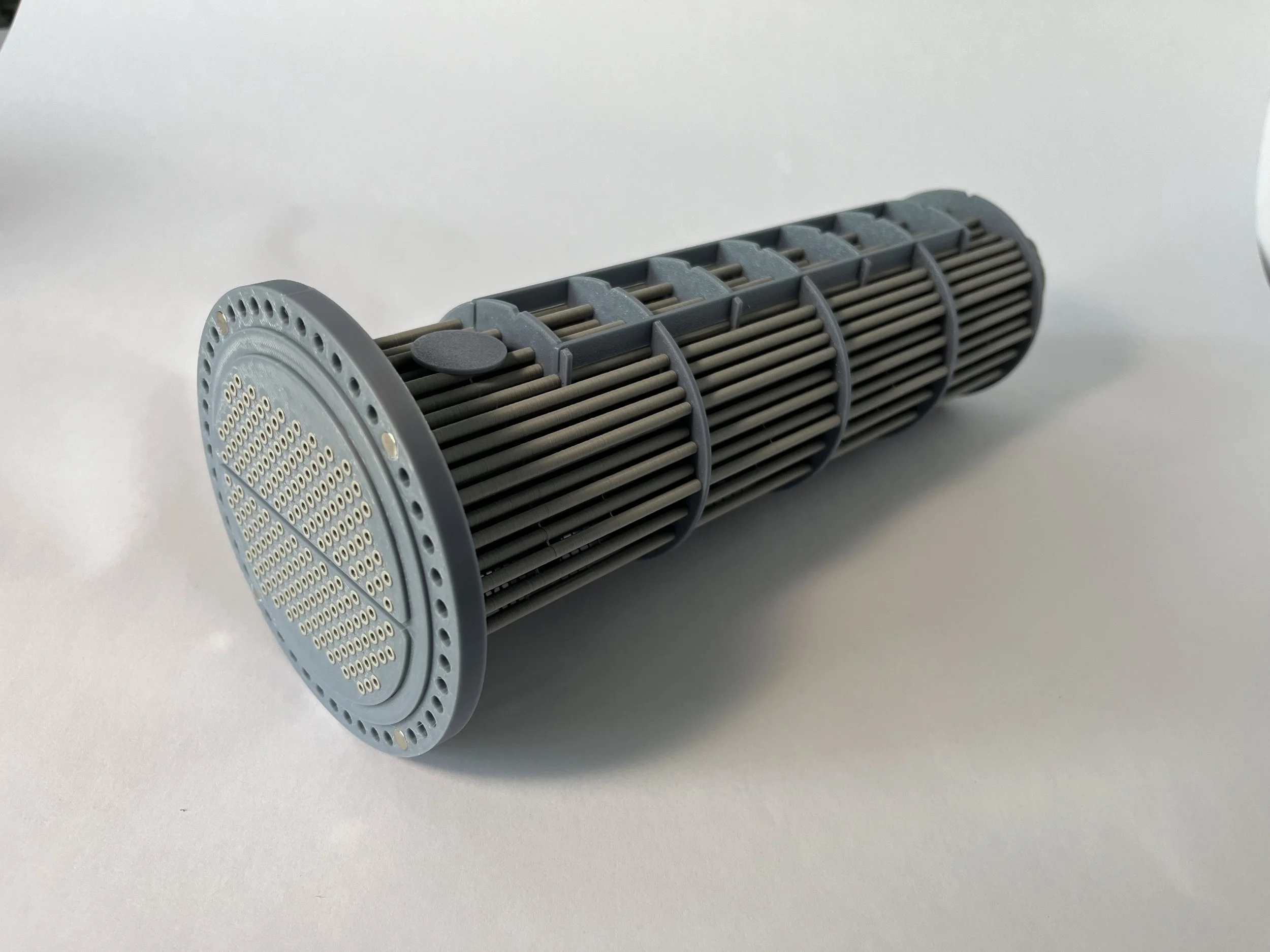 3D printed shell and tube exchanger u-tube bundle model TEMA BEU