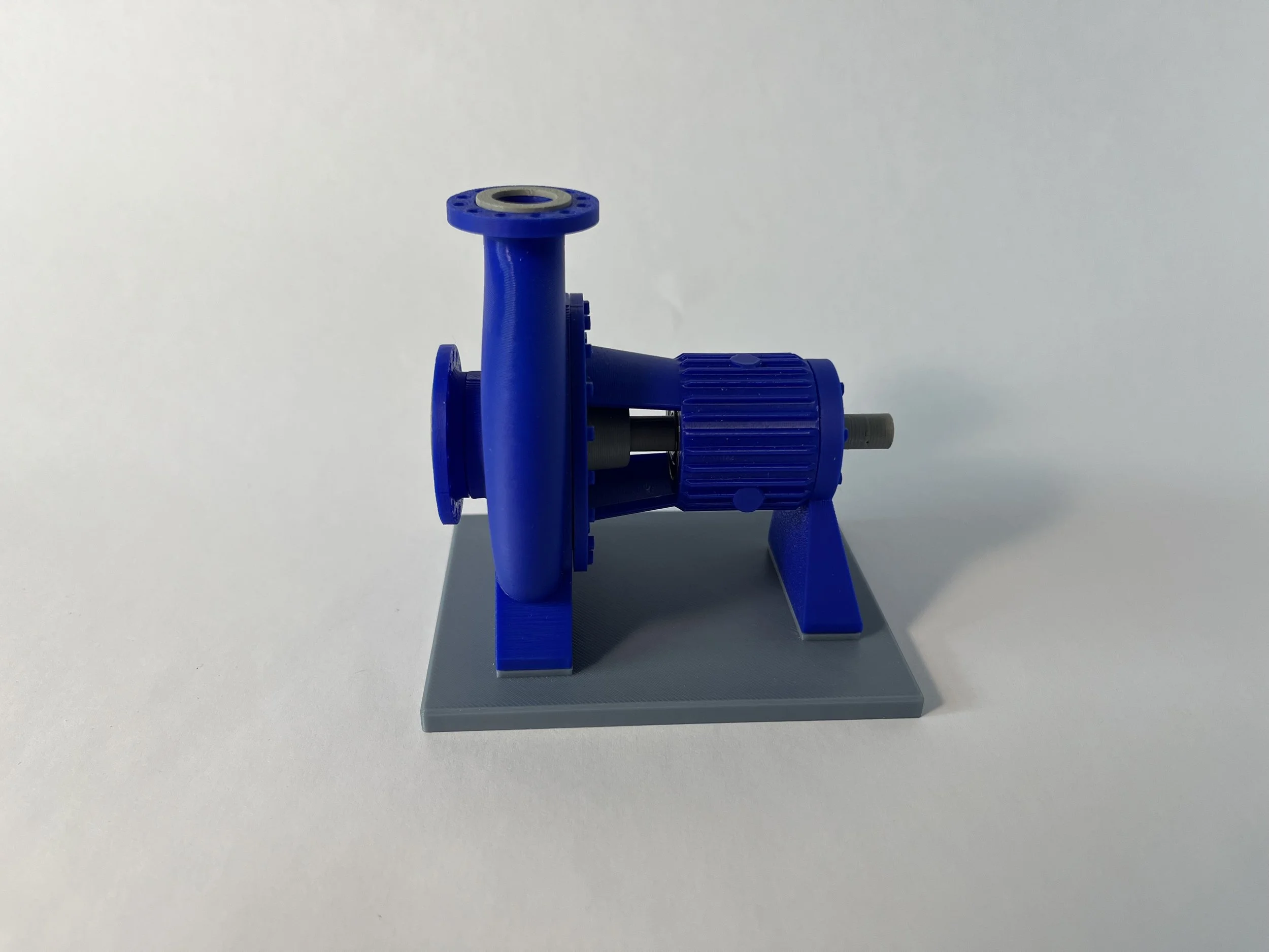 3D printed ANSI overhung centrifugal pump model