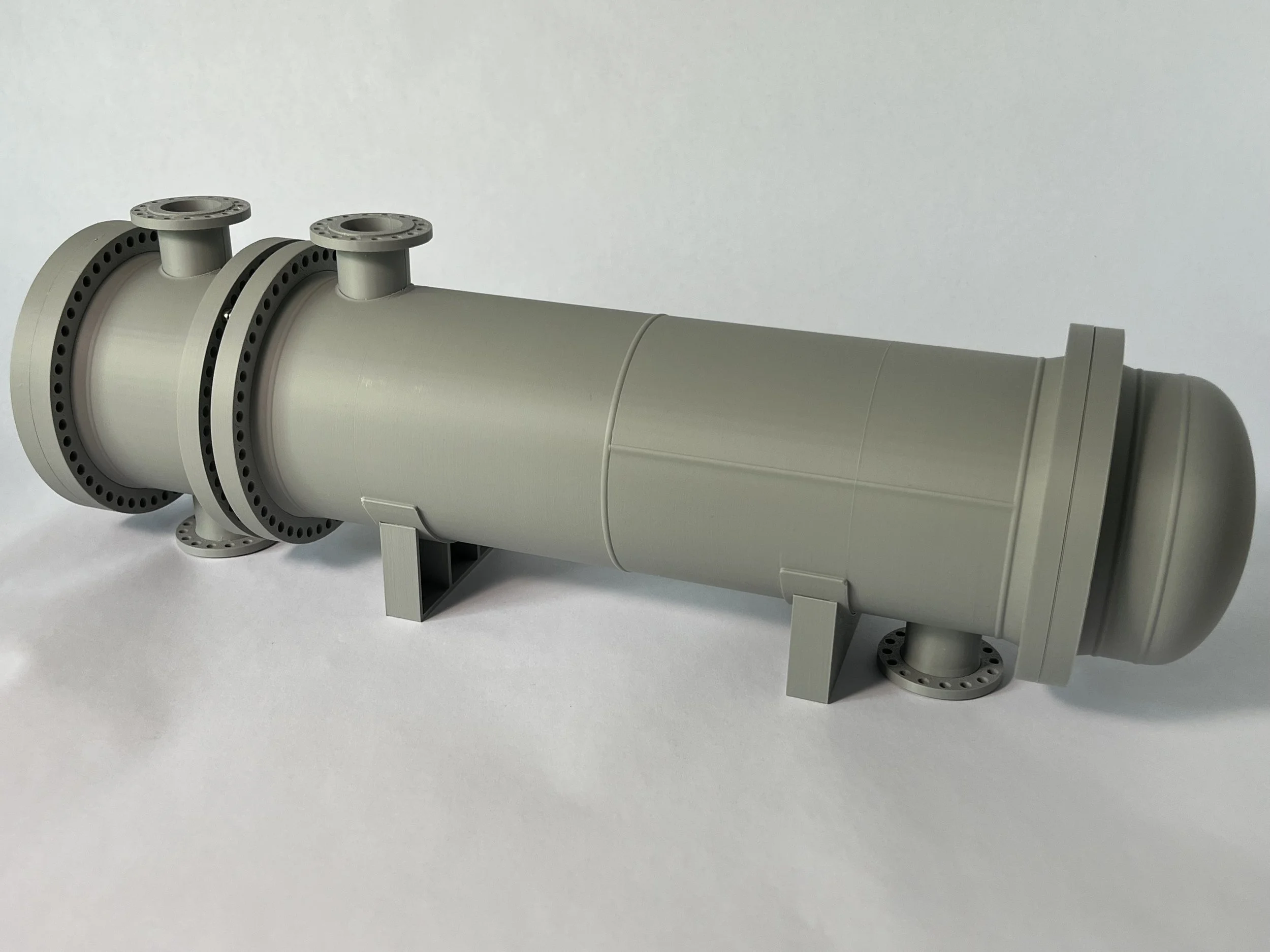 3D printed shell and tube exchanger model TEMA AET