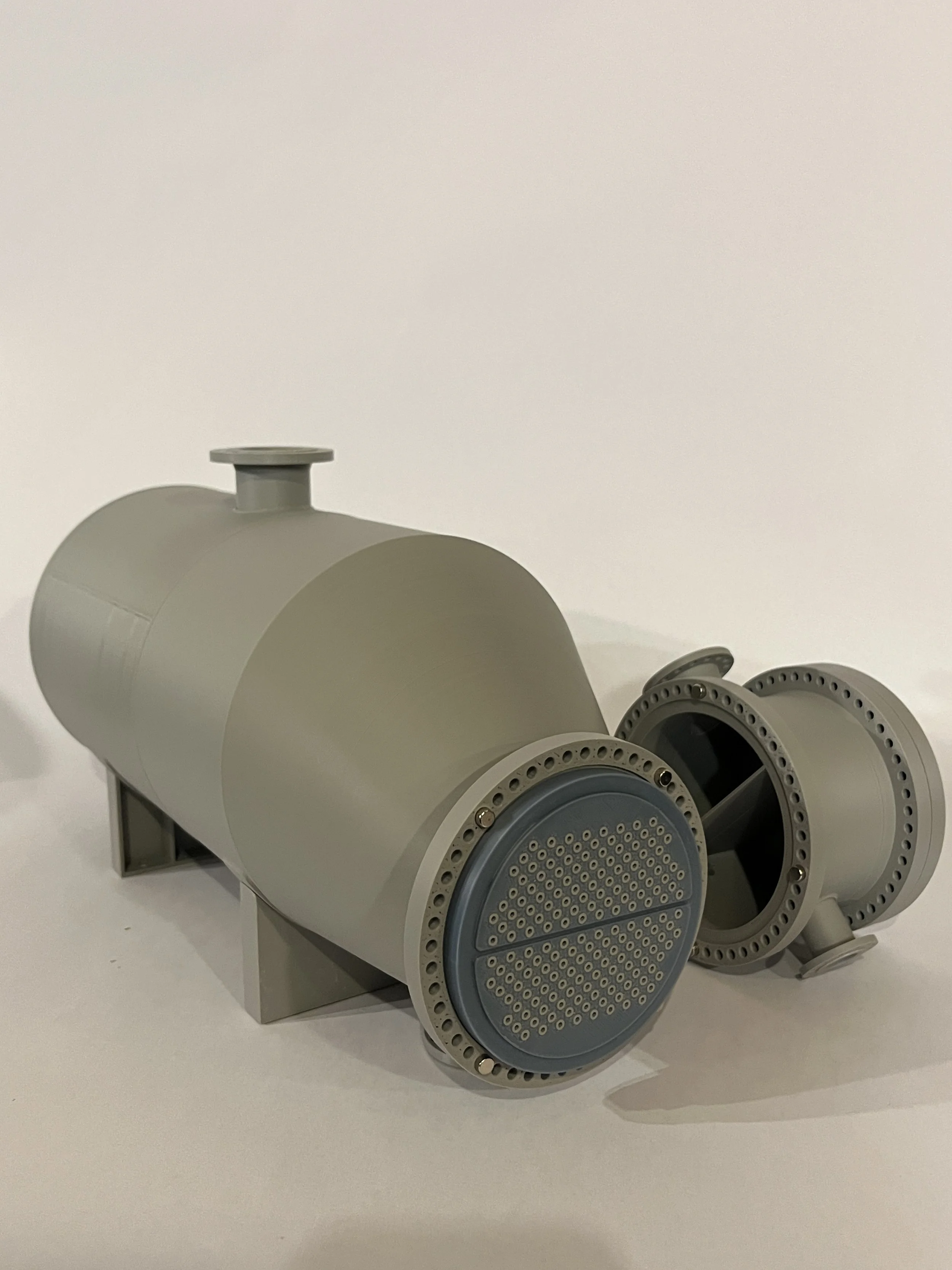 3D printed shell and tube exchanger model TEMA AKU