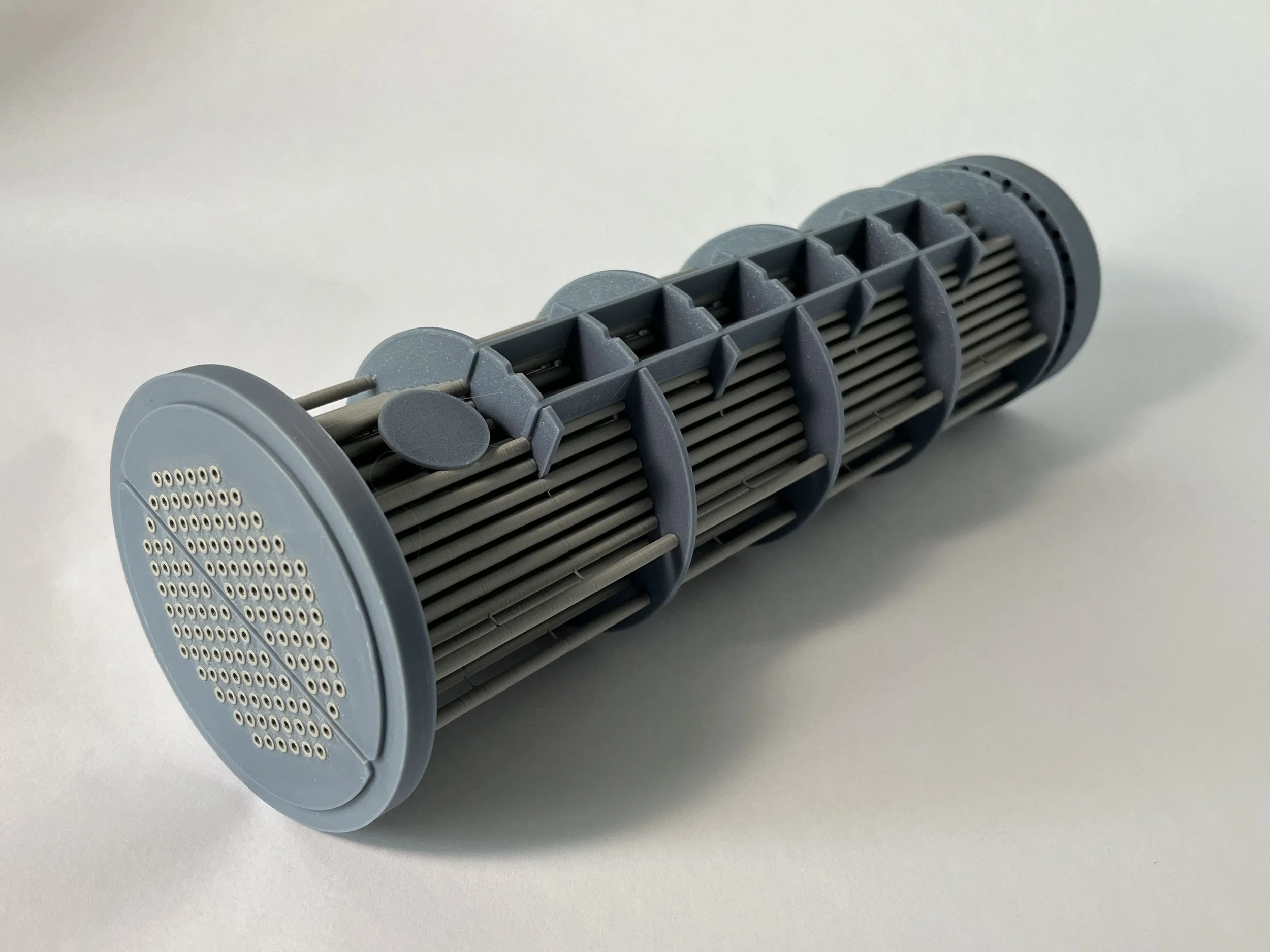 3D printed shell and tube exchanger bundle model TEMA AET