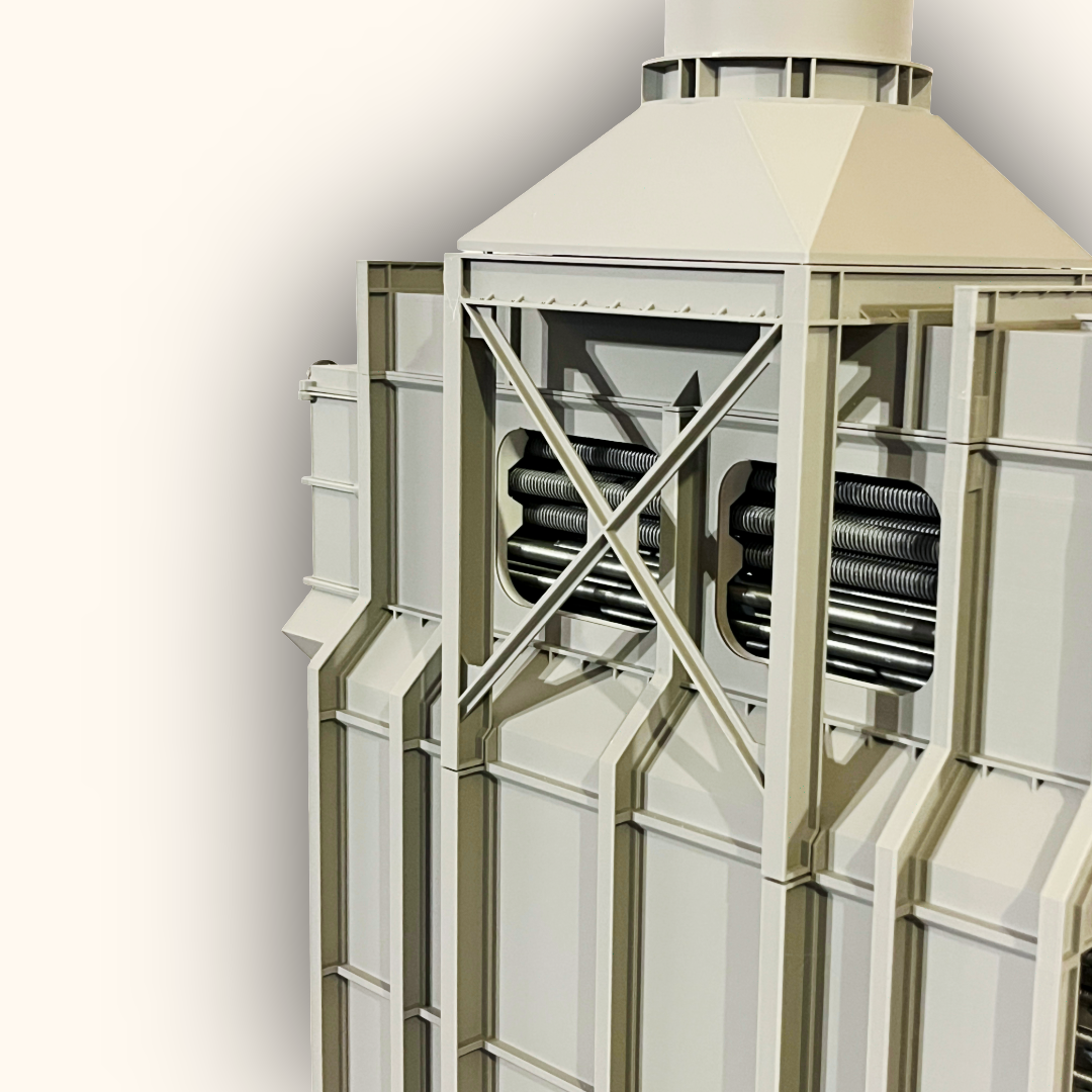 3D printed Horizontal Fired Heater model