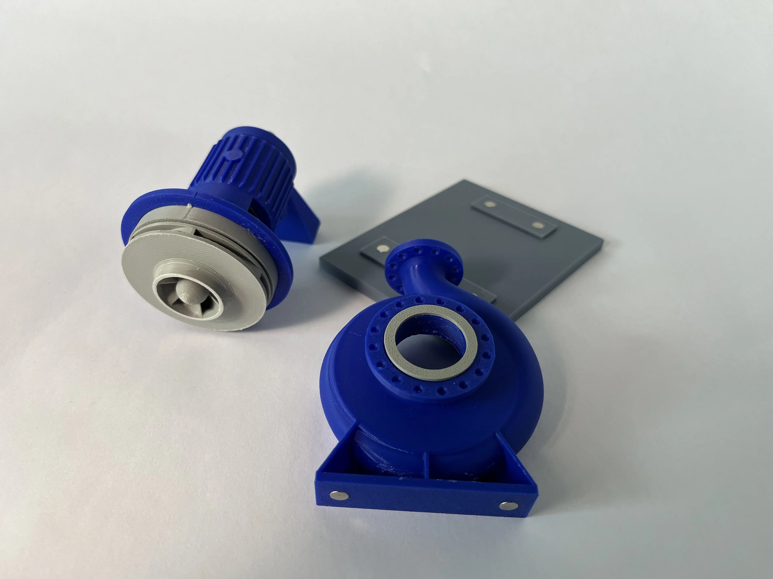 3D printed ANSI overhung centrifugal pump model