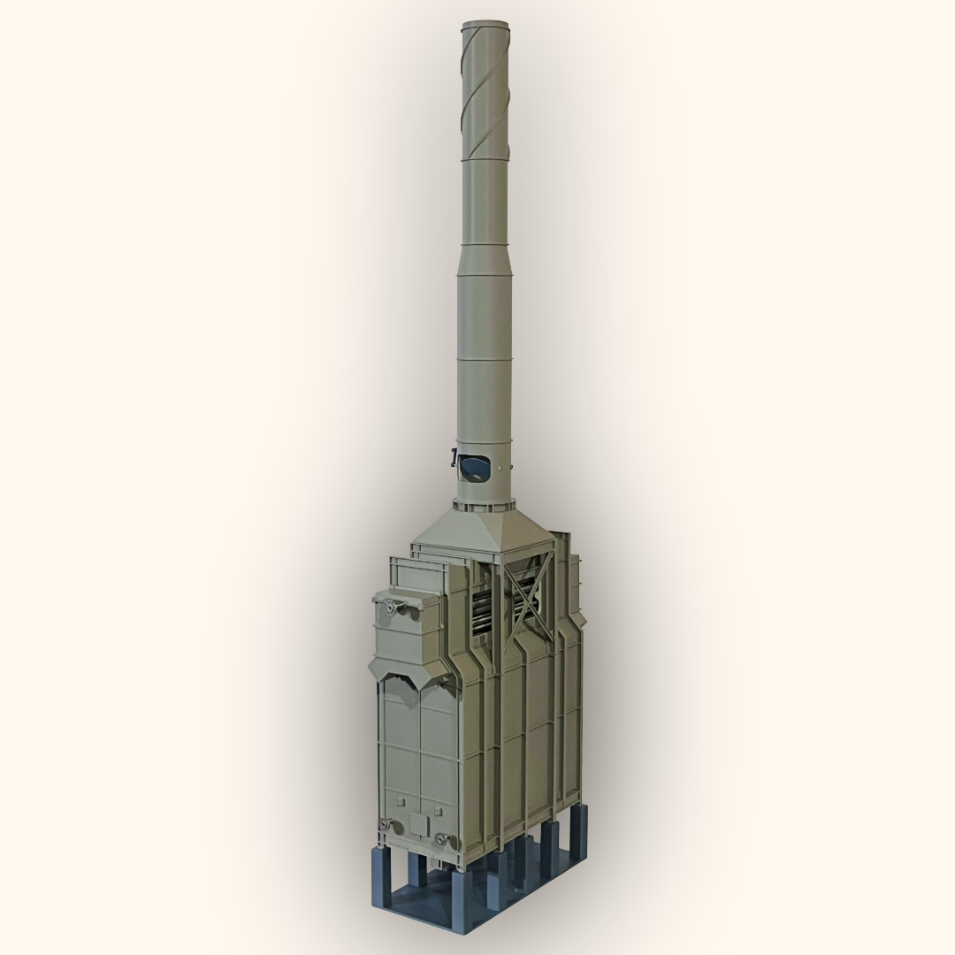 3D printed Horizontal Fired Heater model