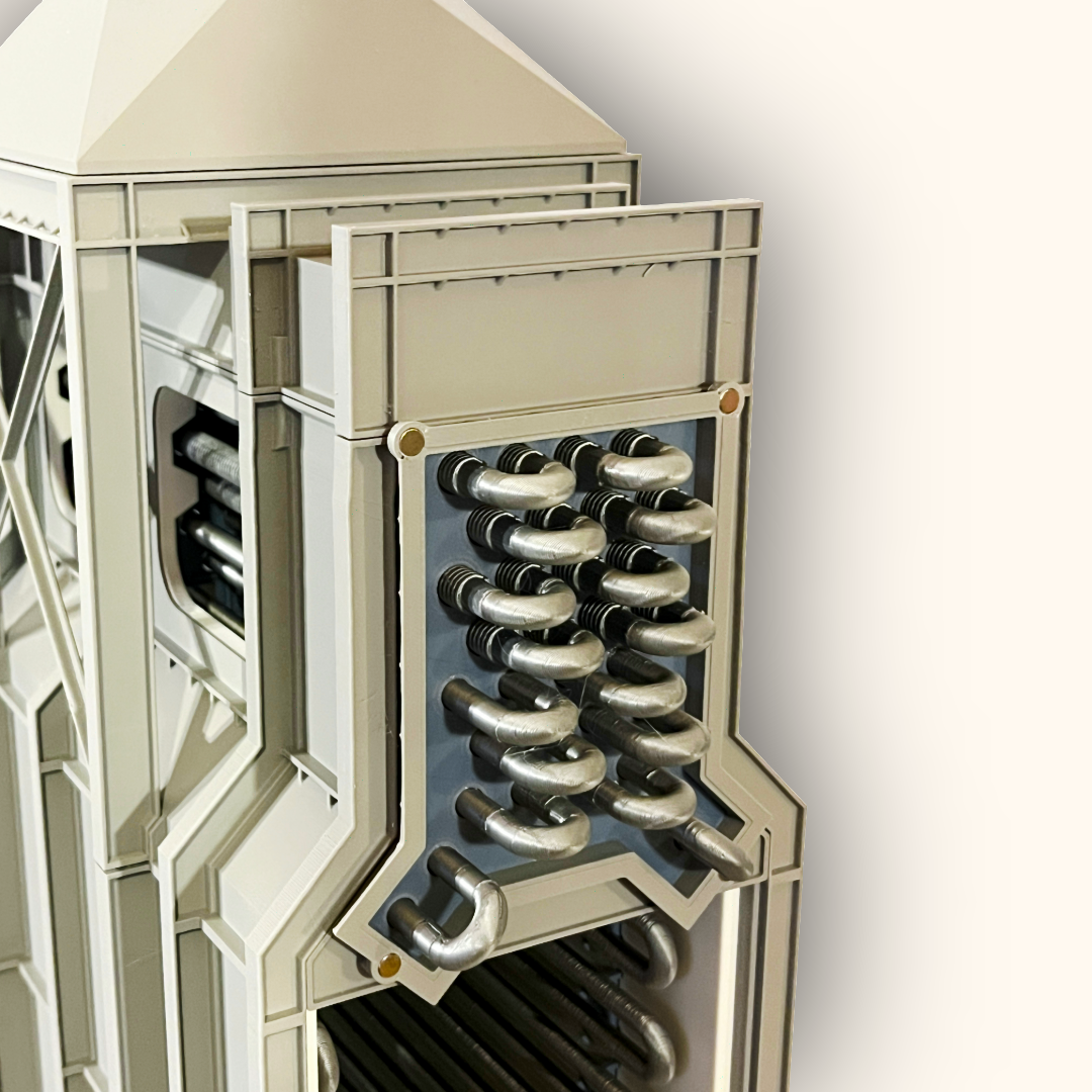 3D printed Horizontal Fired Heater model
