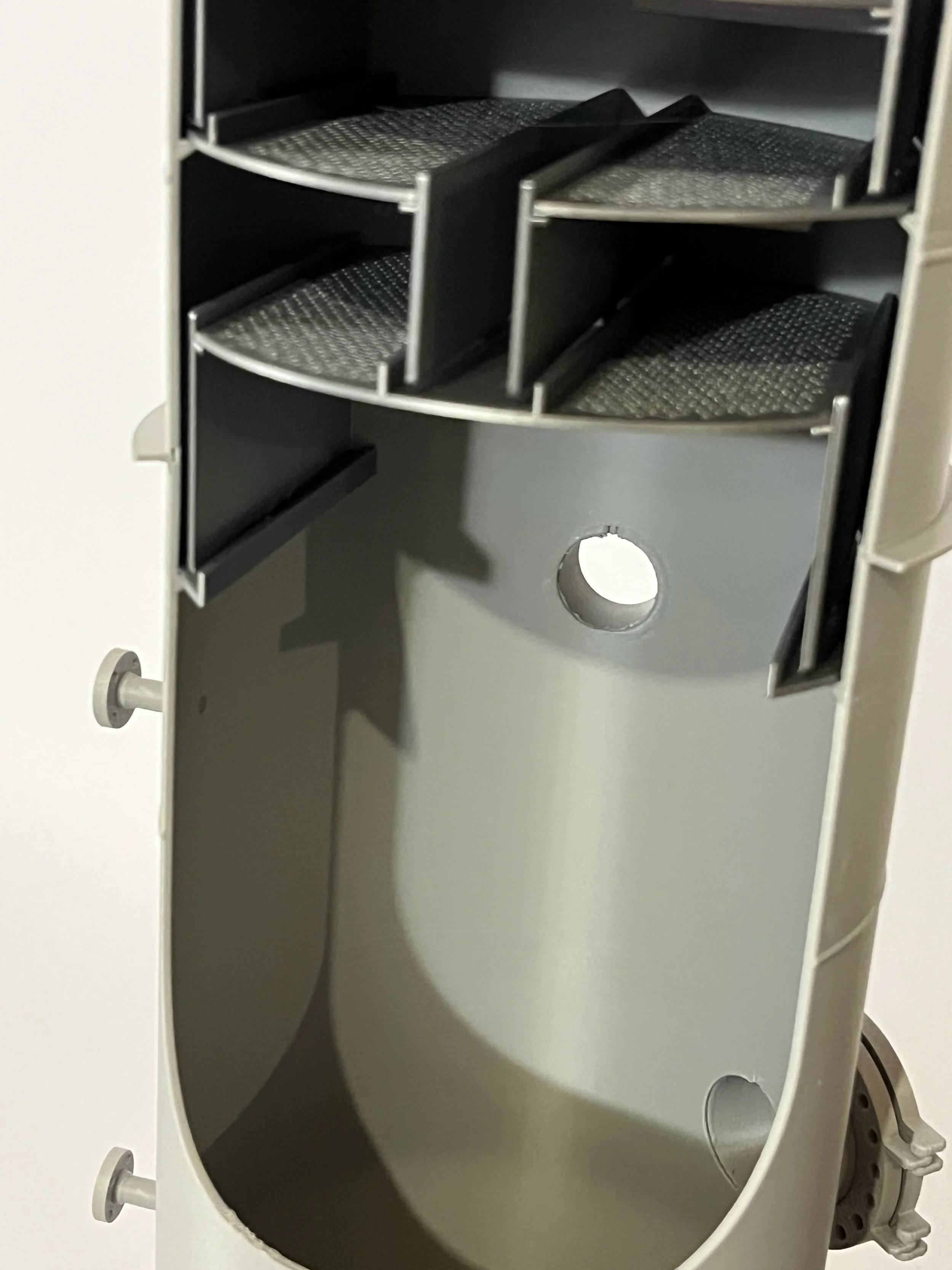 3D printed distillation column model