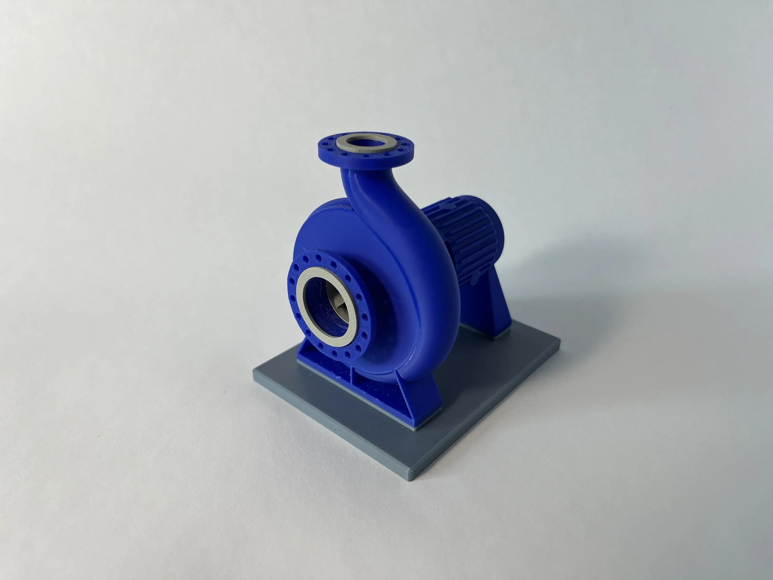 3D printed ANSI overhung centrifugal pump model