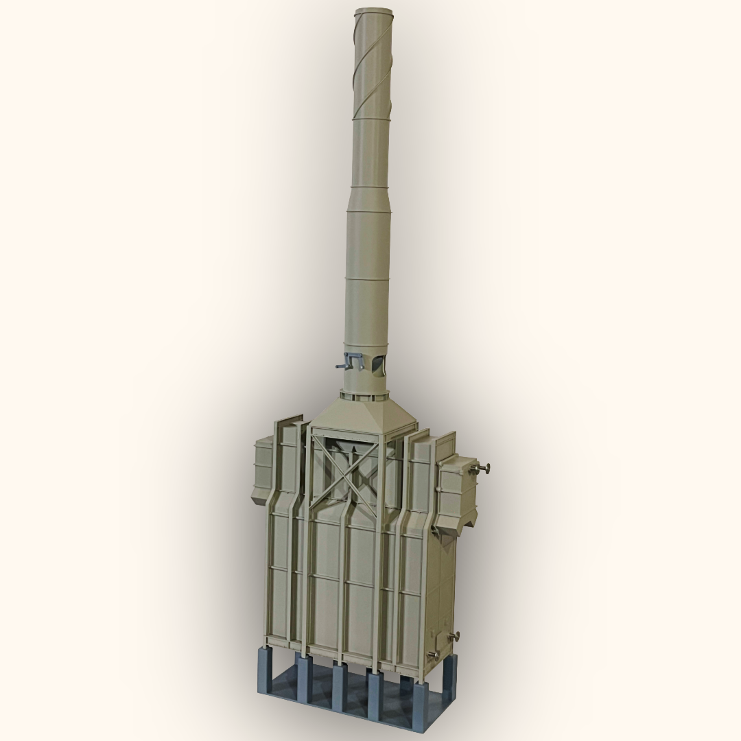 3D printed Horizontal Fired Heater model