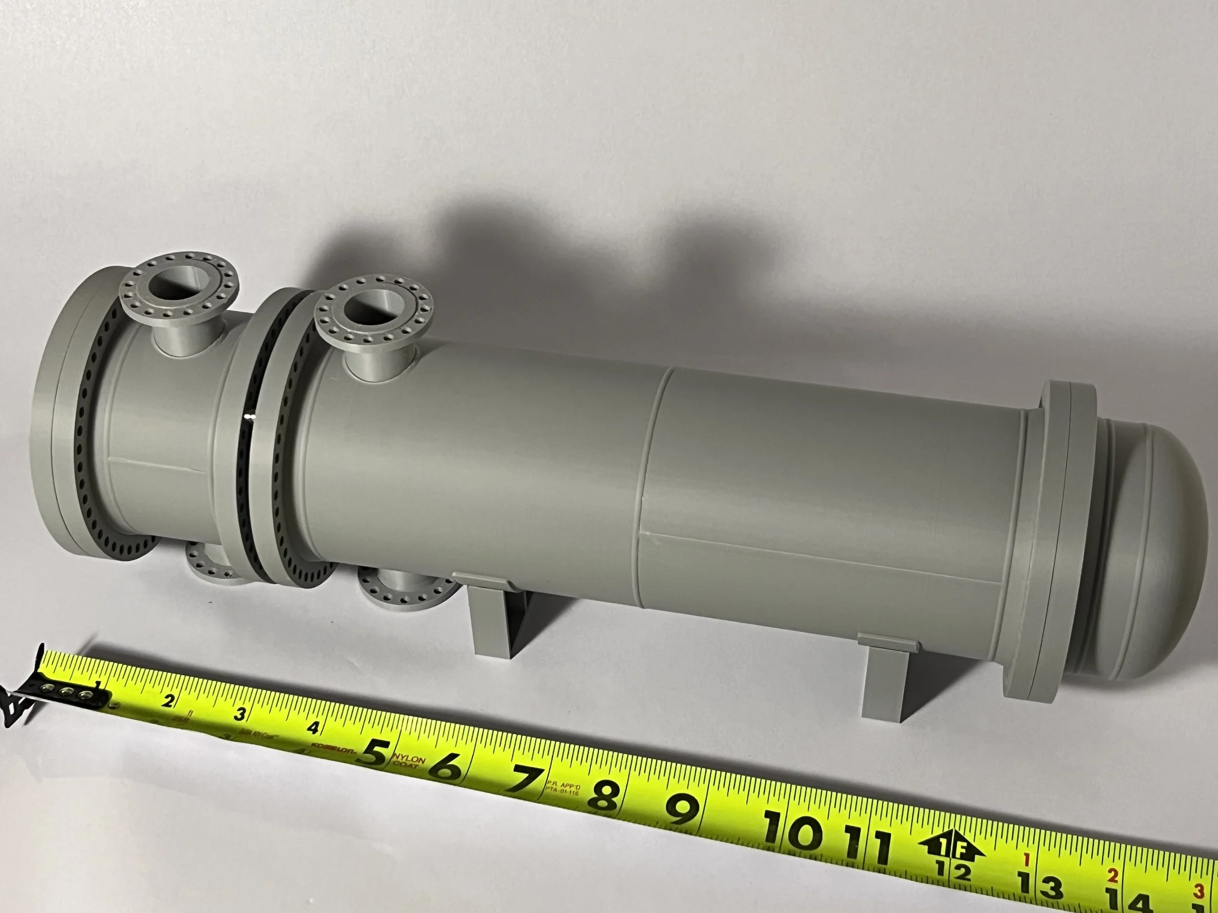 3D printed shell and tube exchanger model TEMA AFT