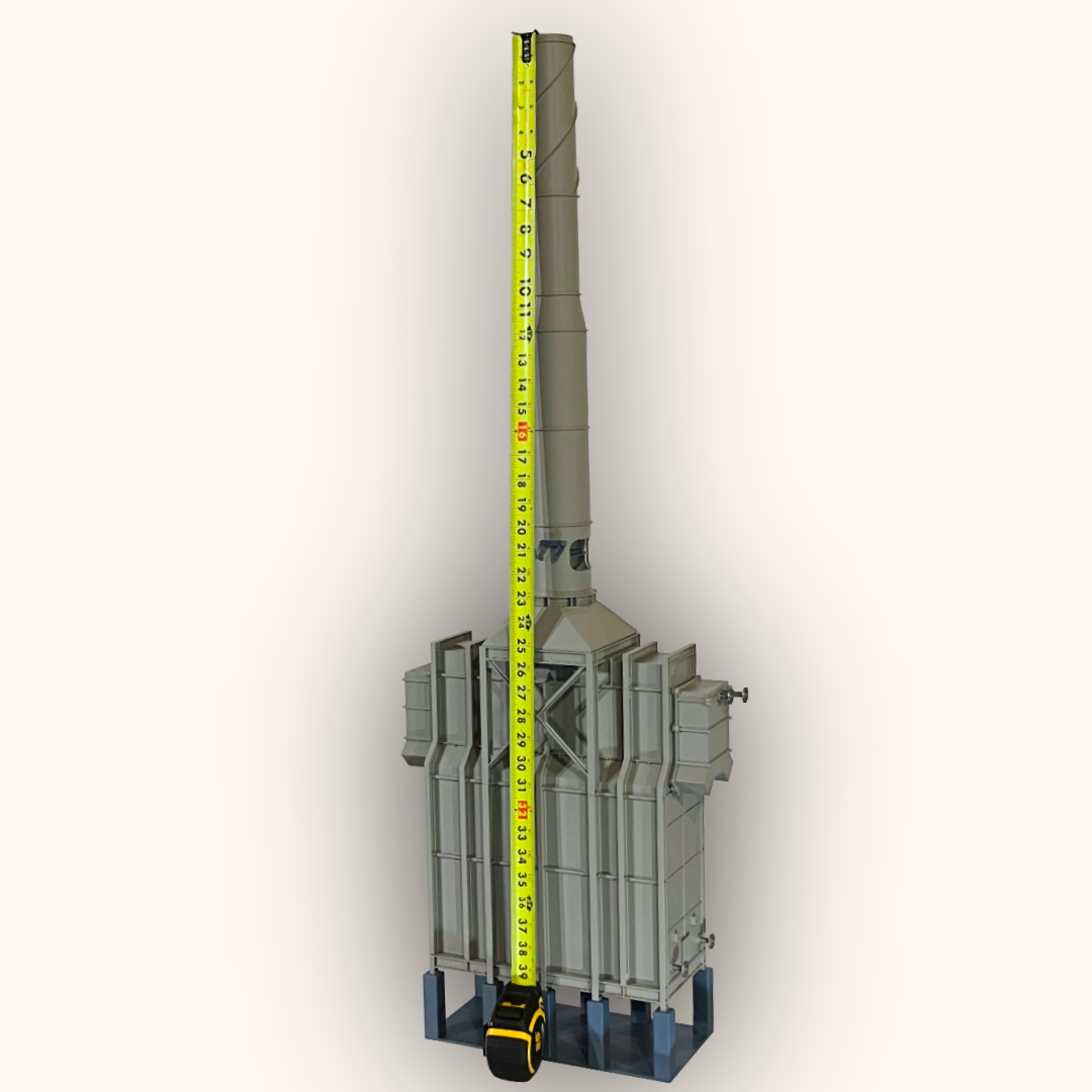 3D printed Horizontal Fired Heater model