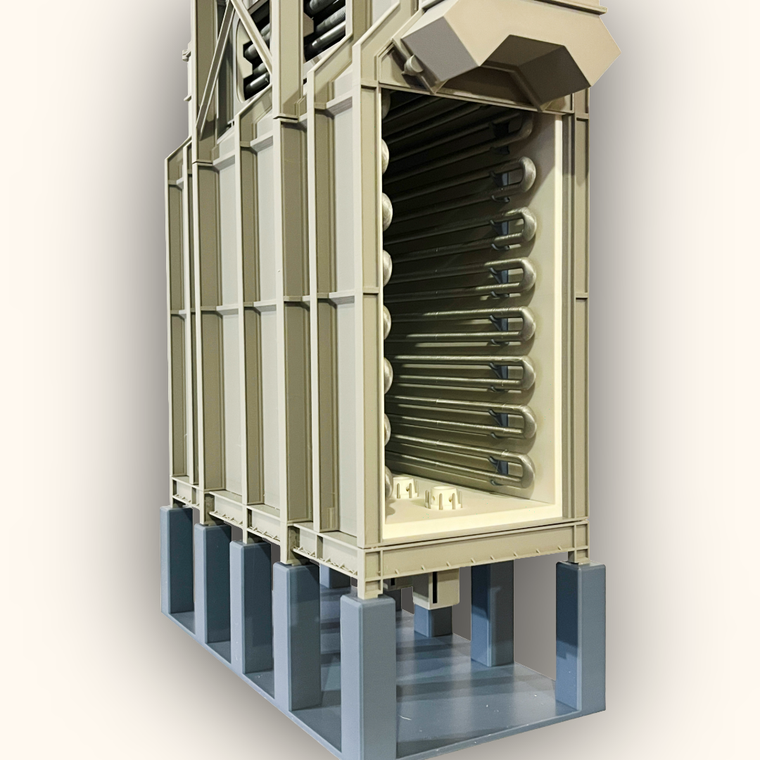 3D printed Horizontal Fired Heater model