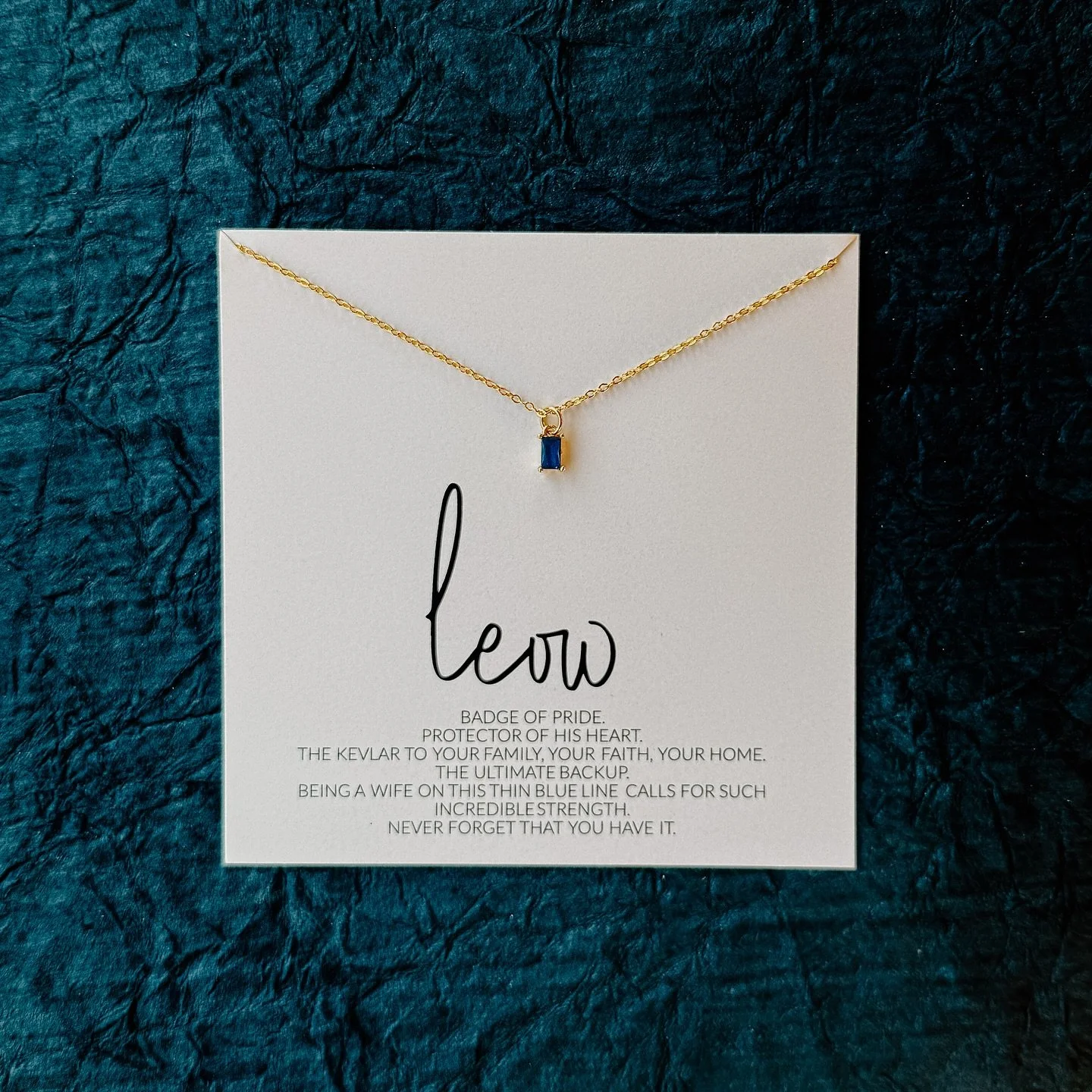 Support for the blue community is something I hold really closely over here. The connection is different when someone else truly gets it. 🫶🏻

When I started my law enforcement collection, I wanted to figure out a way to send a message that felt mor