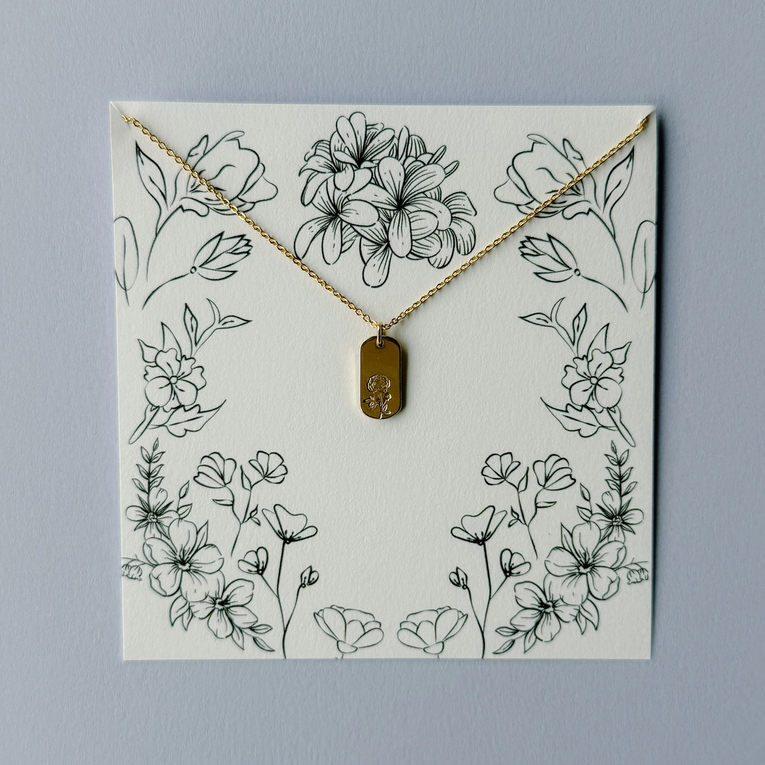 BIRTH FLOWER TAGS
