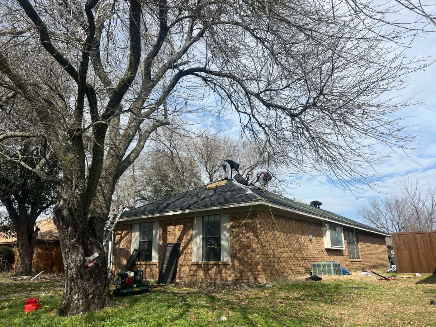 Roof replacement by 4 Pillars Construction LLC in DFW