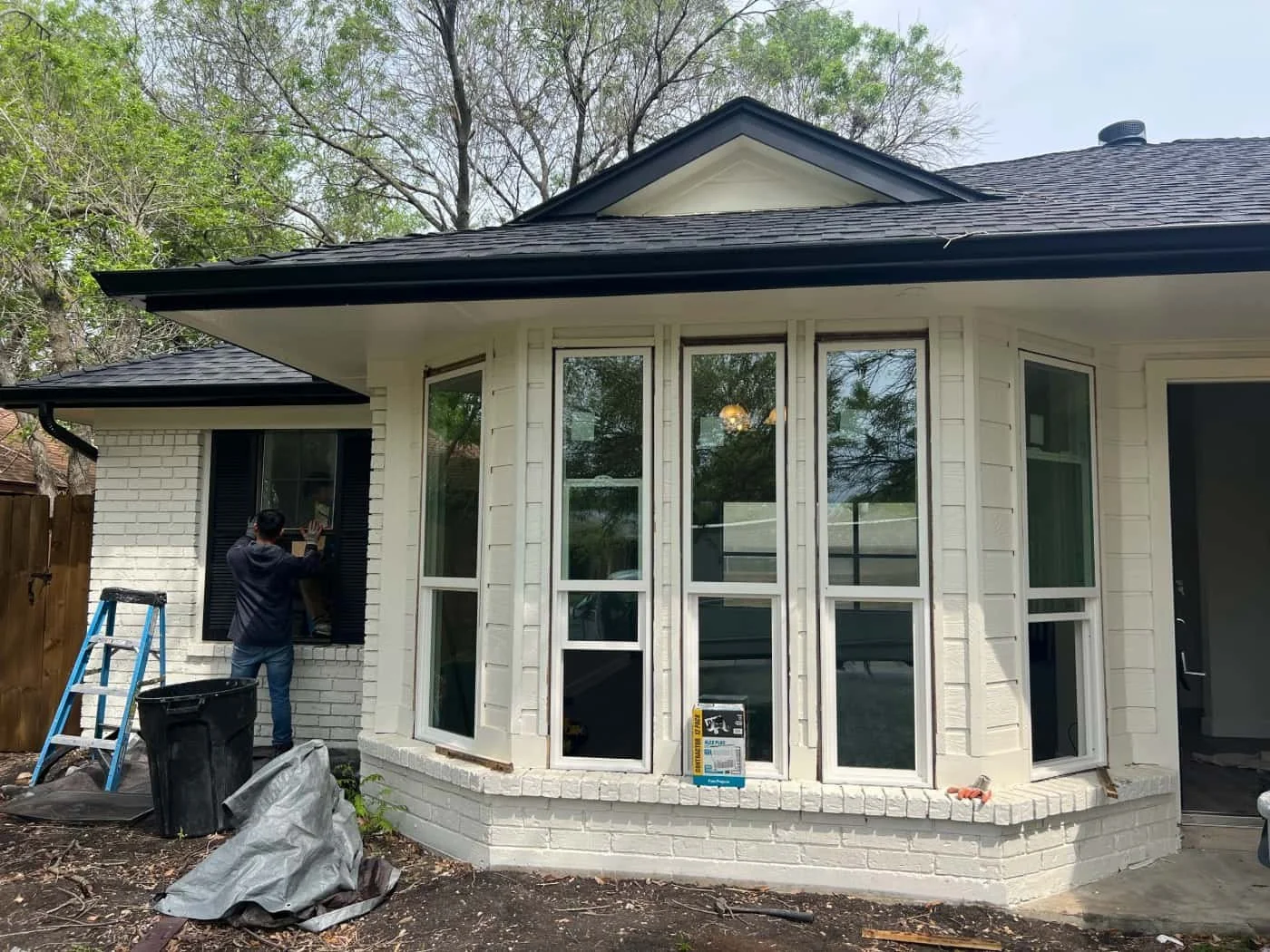 Window replacement by 4 Pillars Construction LLC in DFW