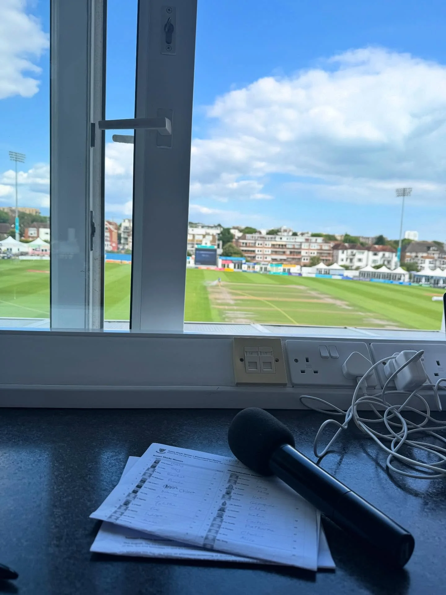 First time for everything! 🏏🎤

Match Announcer at yesterday&rsquo;s- @sussexccc v @gloucestershire_women One Day Cup! Really loved the atmosphere and the game - congrats to Gloucestershire Women! 🙌🏼

When people ask me what sports I want to work 