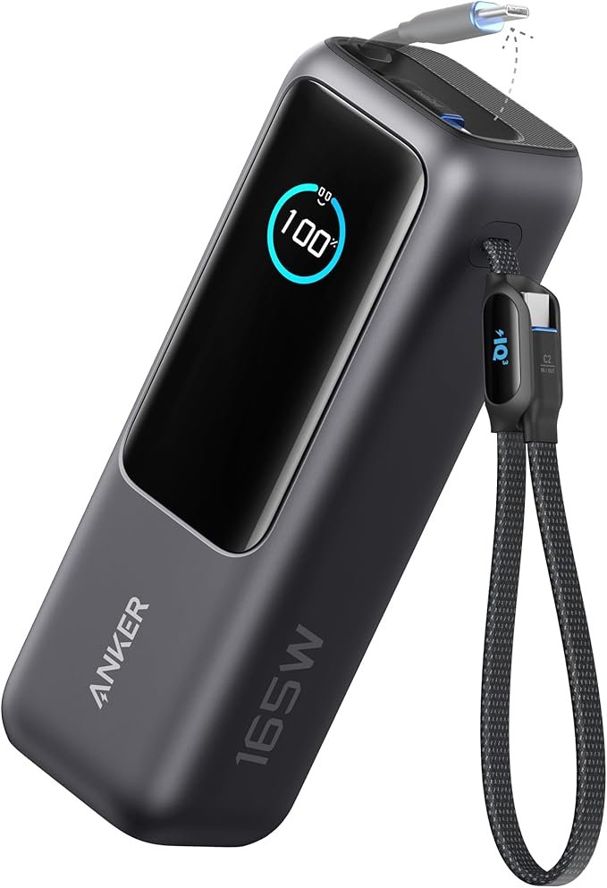 SAVE 35% - Anker Laptop Power Bank. 25,000mAh. Superfast 100W. Triple USBC. Built in cable (4.6 rating, 5k+ reviews)