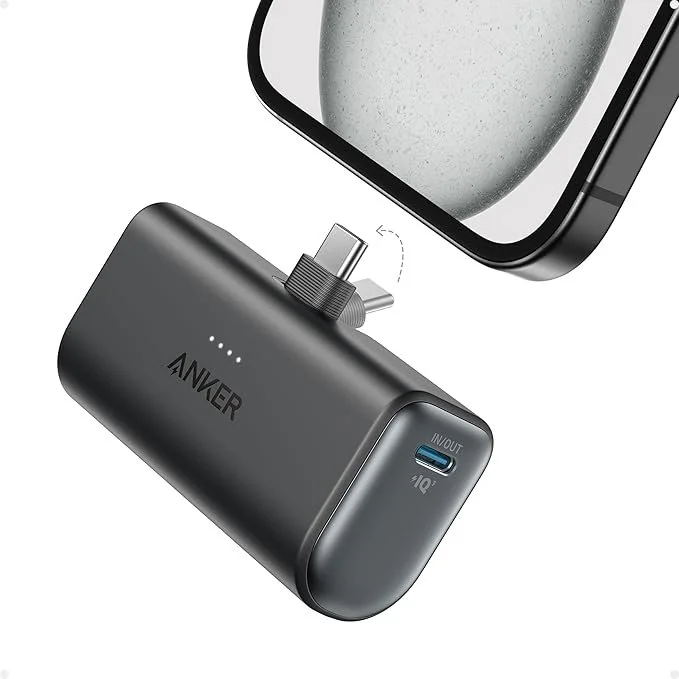 SAVE 36% - Anker Nano Power Bank. 5,000mAh. Fast 22.5W. Built-in USBC connector (4.2 rating, 12k+ reviews)