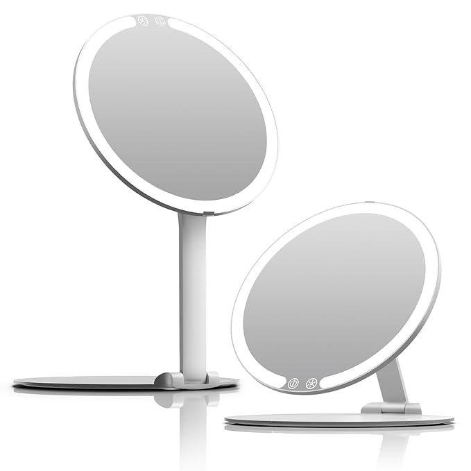 SAVE 15% - Auxmir Rechargeable Travel Makeup Mirror with Light
