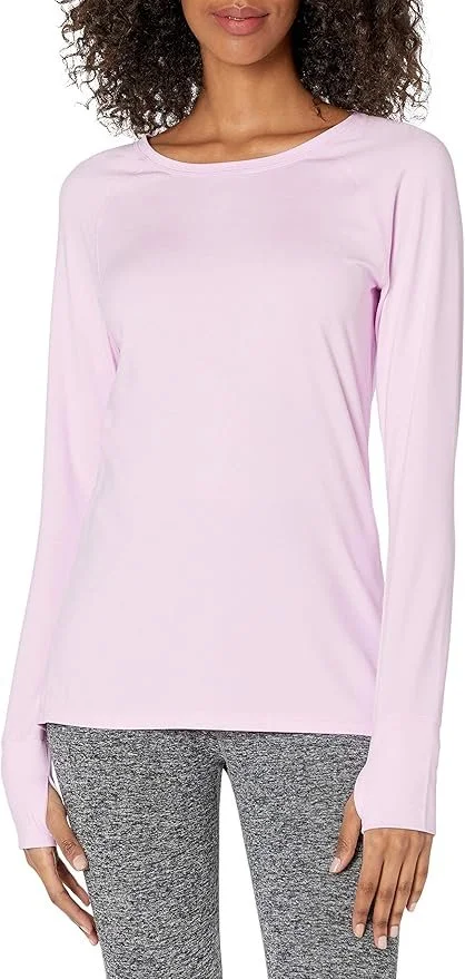 SAVE 24% - Amazon Essentials Women's Brushed Tech Stretch Long-Sleeve Crewneck Shirt (4.5 rating, 4k+ reviews)