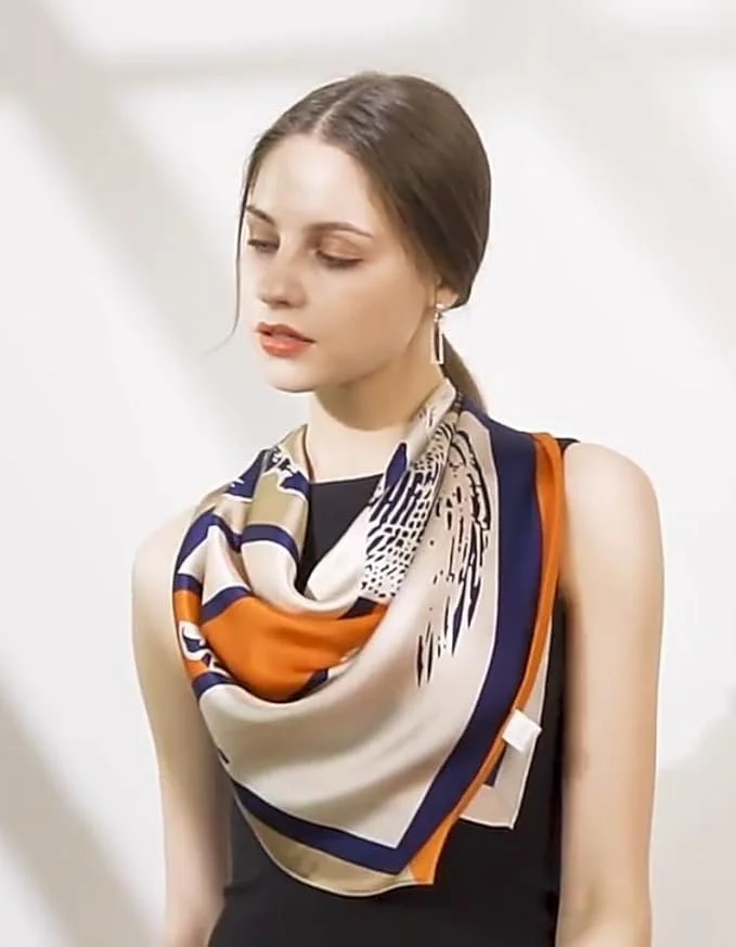 Meisee Pure Mulberry Silk Scarf 27x27 inches