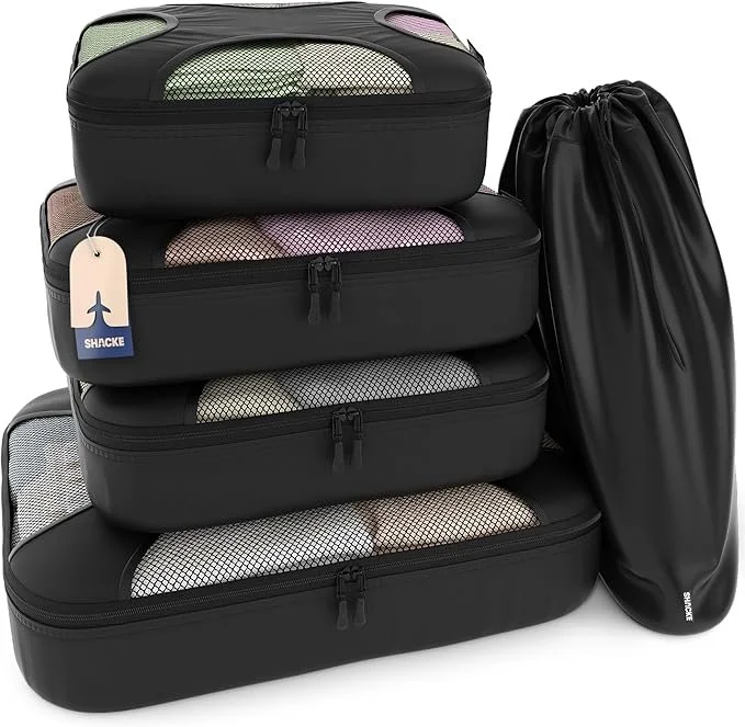 SAVE 28% - Shacke Premium Packing Cubes Set (4.8 rating, 24k+ reviews)