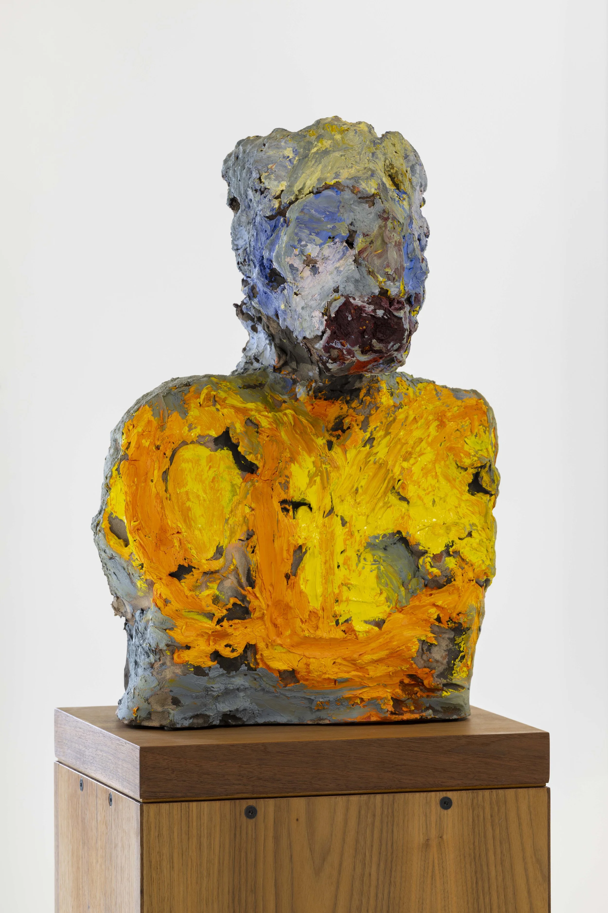 Daniel Silver,
Joe (Bradley), 2023,

Oil painted ceramic,
55 x 36 x 29 cm