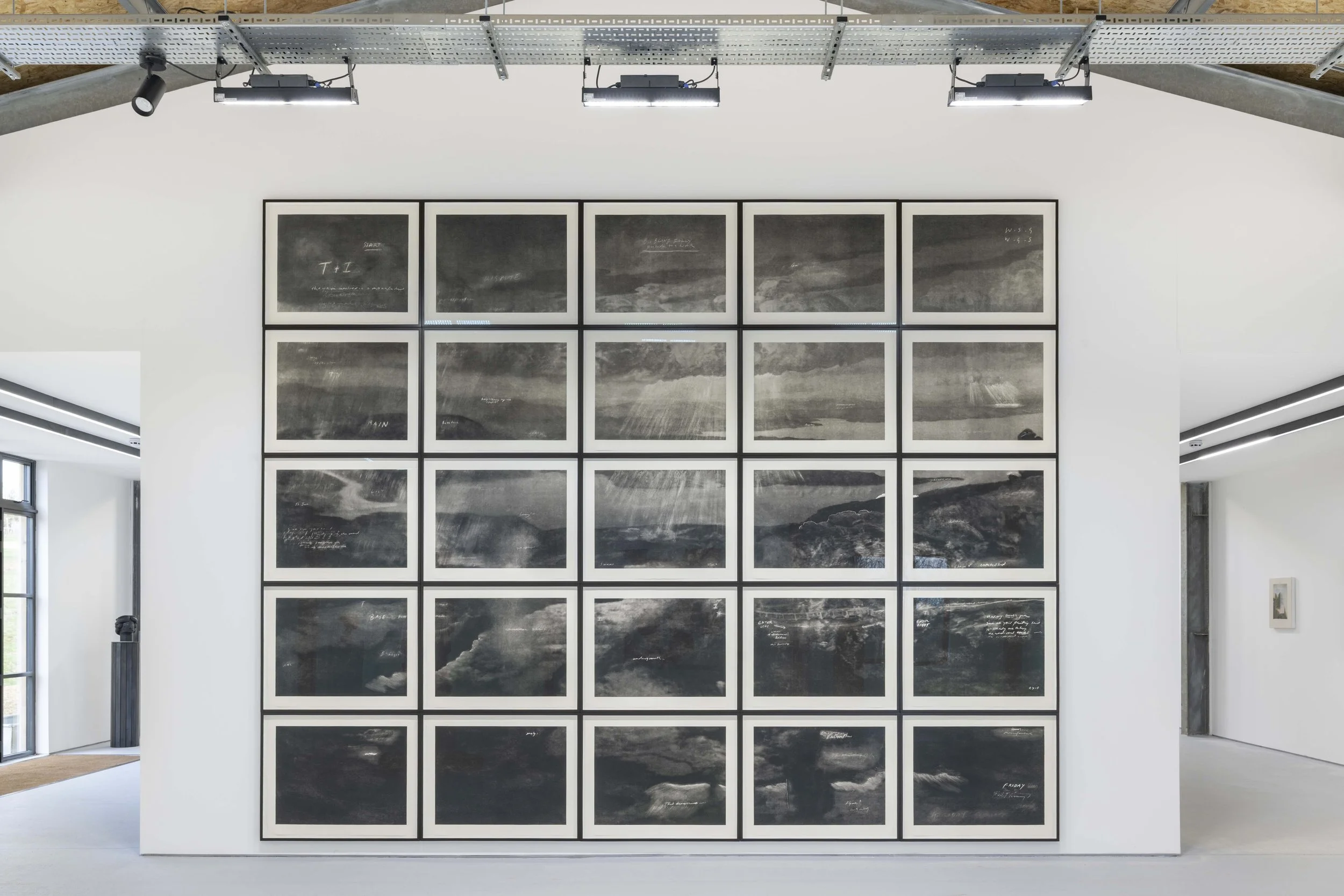 Tacita Dean, T & I, 2006. Photogravure in 25 parts; Hahnemühle Bütten. Each 68 x 76 cm, Installation 340 x 430 cm.