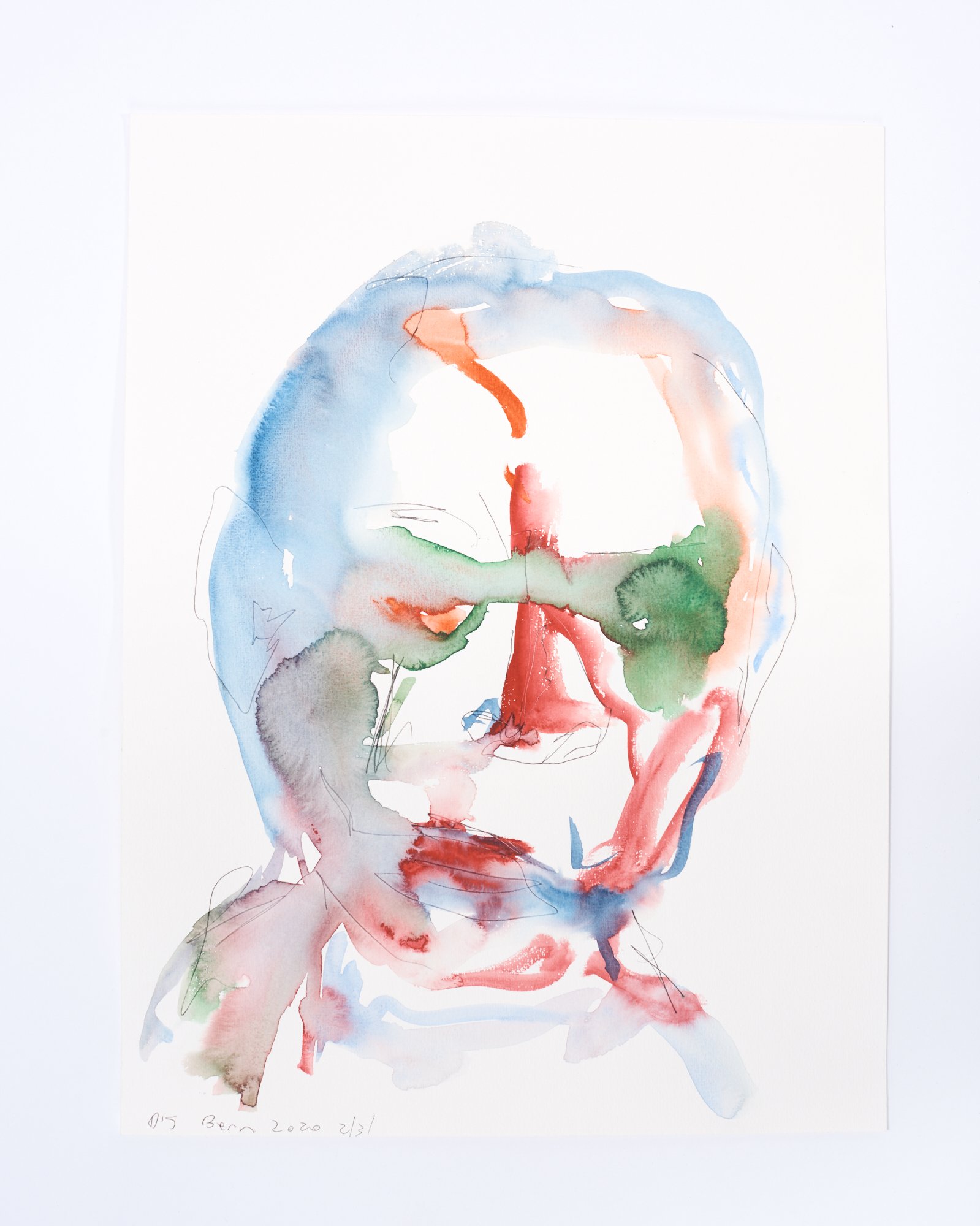 Untitled  (Bern with L-E-V dance company) | 2024
Watercolour, 54 x 42 cm (framed)
£ 4000